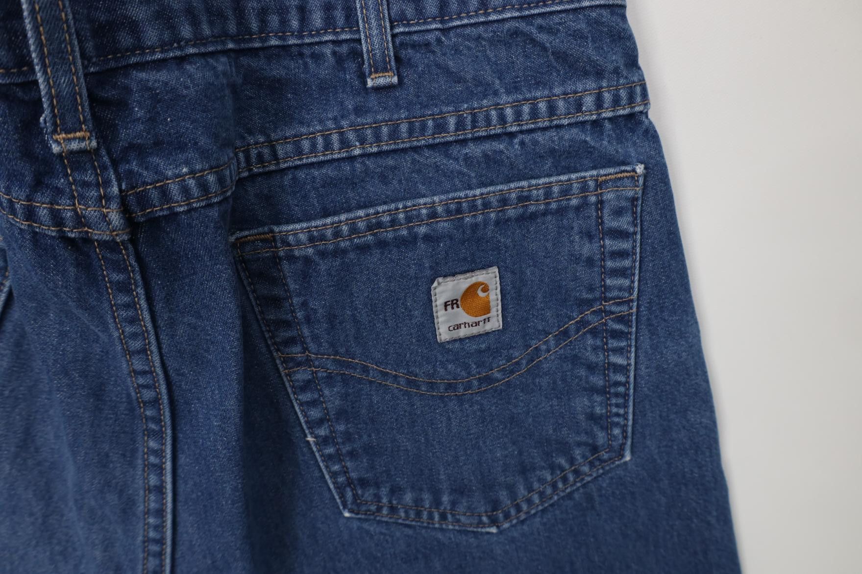 Carhartt Vintage Y2K Carhartt FR Resistant Wide Leg Dungaree Jeans Size US 36 / EU 52 - 16 Thumbnail