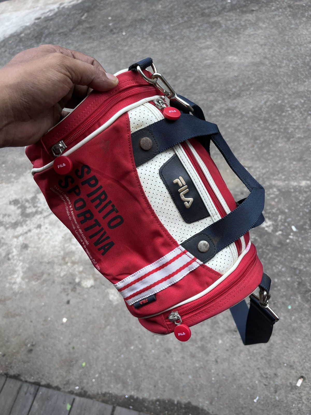 Fila VTG 2007 Fila "Spirito Sportivo" Mini Duffle Sling Bag Y2K Size ONE SIZE - 6 Thumbnail