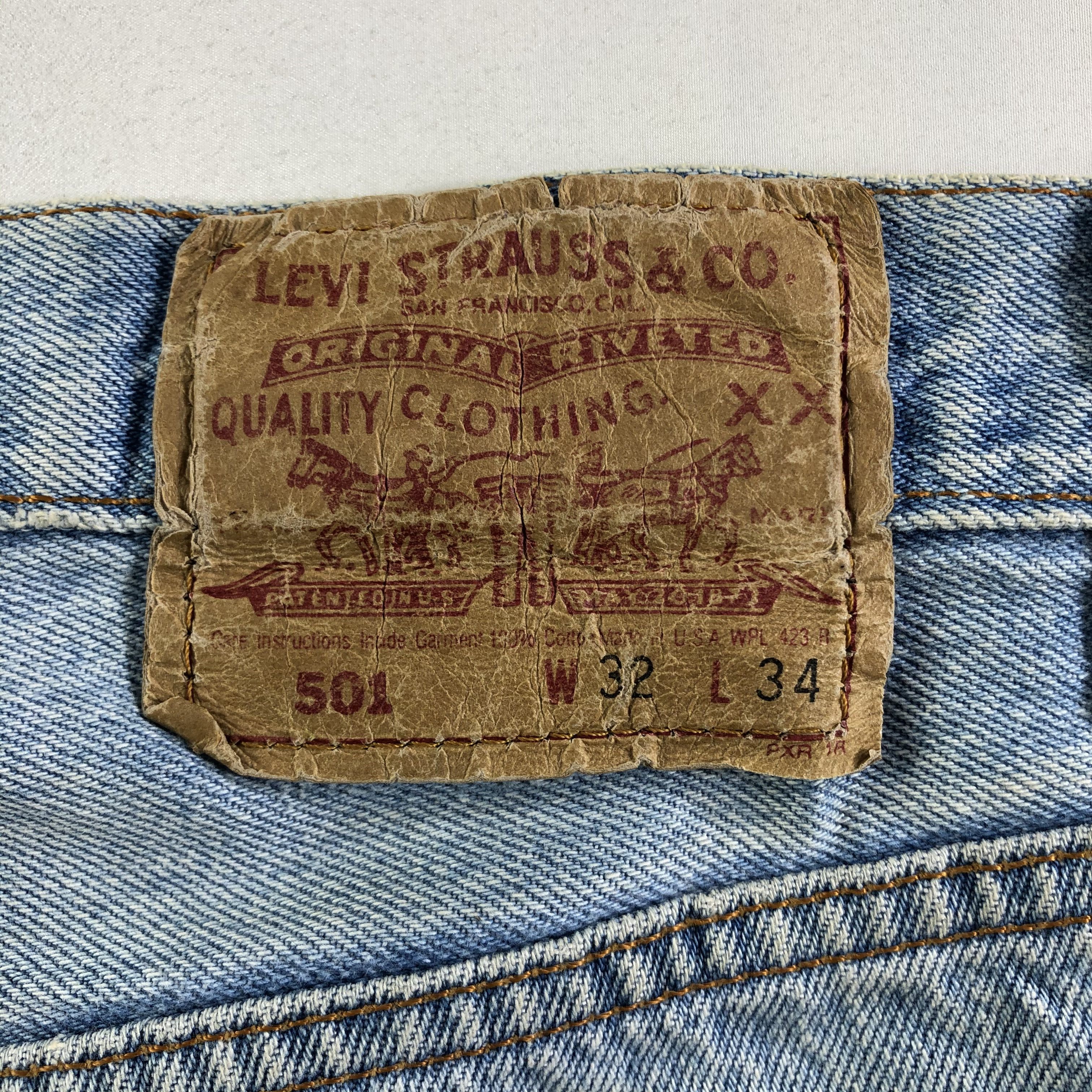Levi's × Vintage Vintage 90s Blue Wash Levis 501 Jeans-JM3721 Size US 31 - 5 Thumbnail