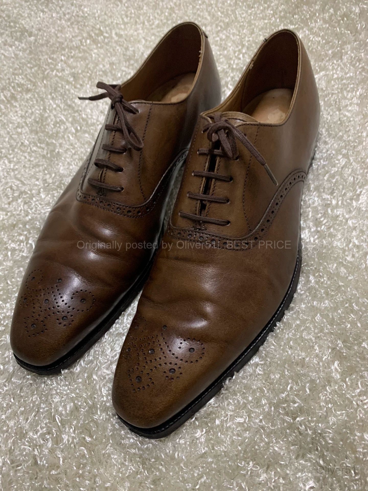 Crockett & Jones Brogue Shoes Xnnn23/2610 in Brown, Men's — image 2 of 6