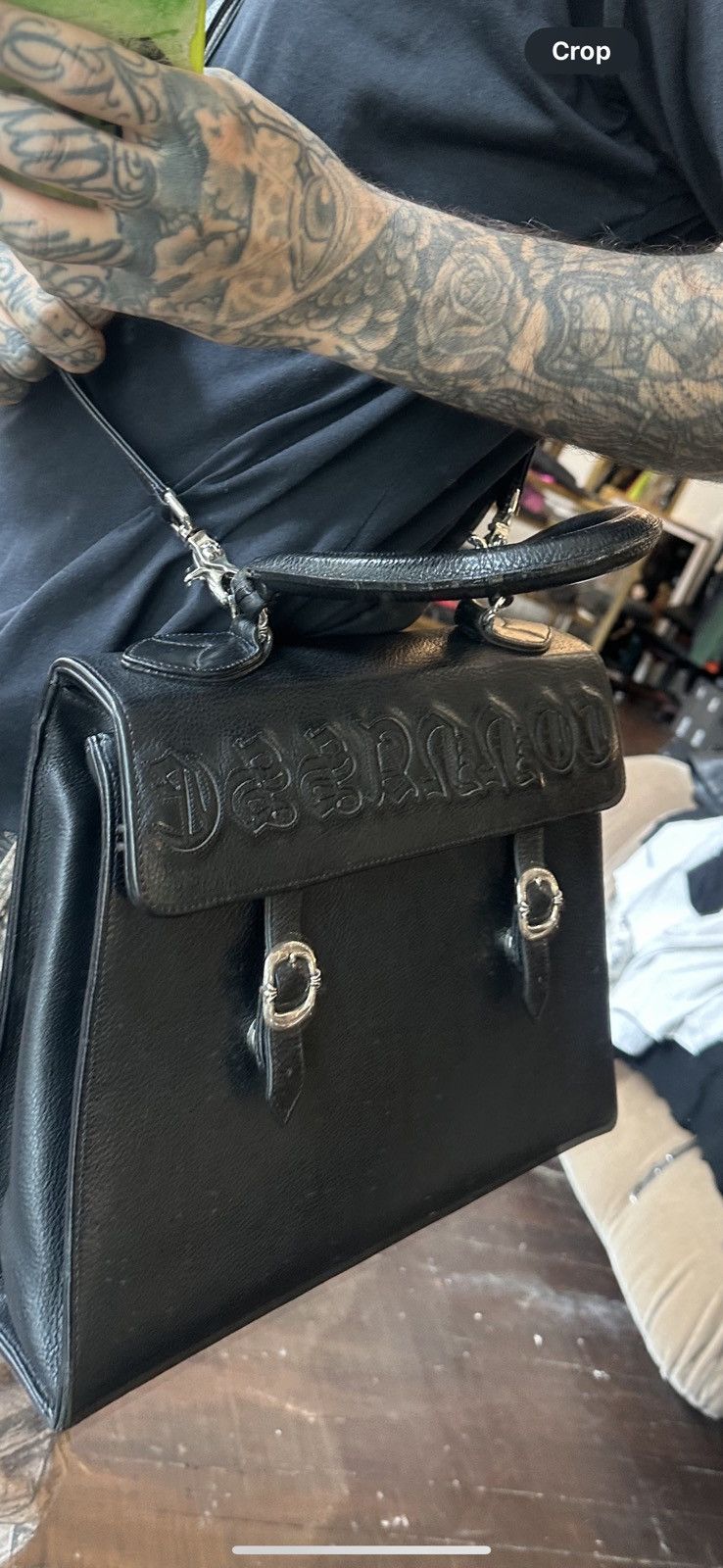 Chrome Hearts Chrome Hearts FRENCH CUNT BITCH CONNASSE XL Travel Bag Size ONE SIZE - 3 Thumbnail