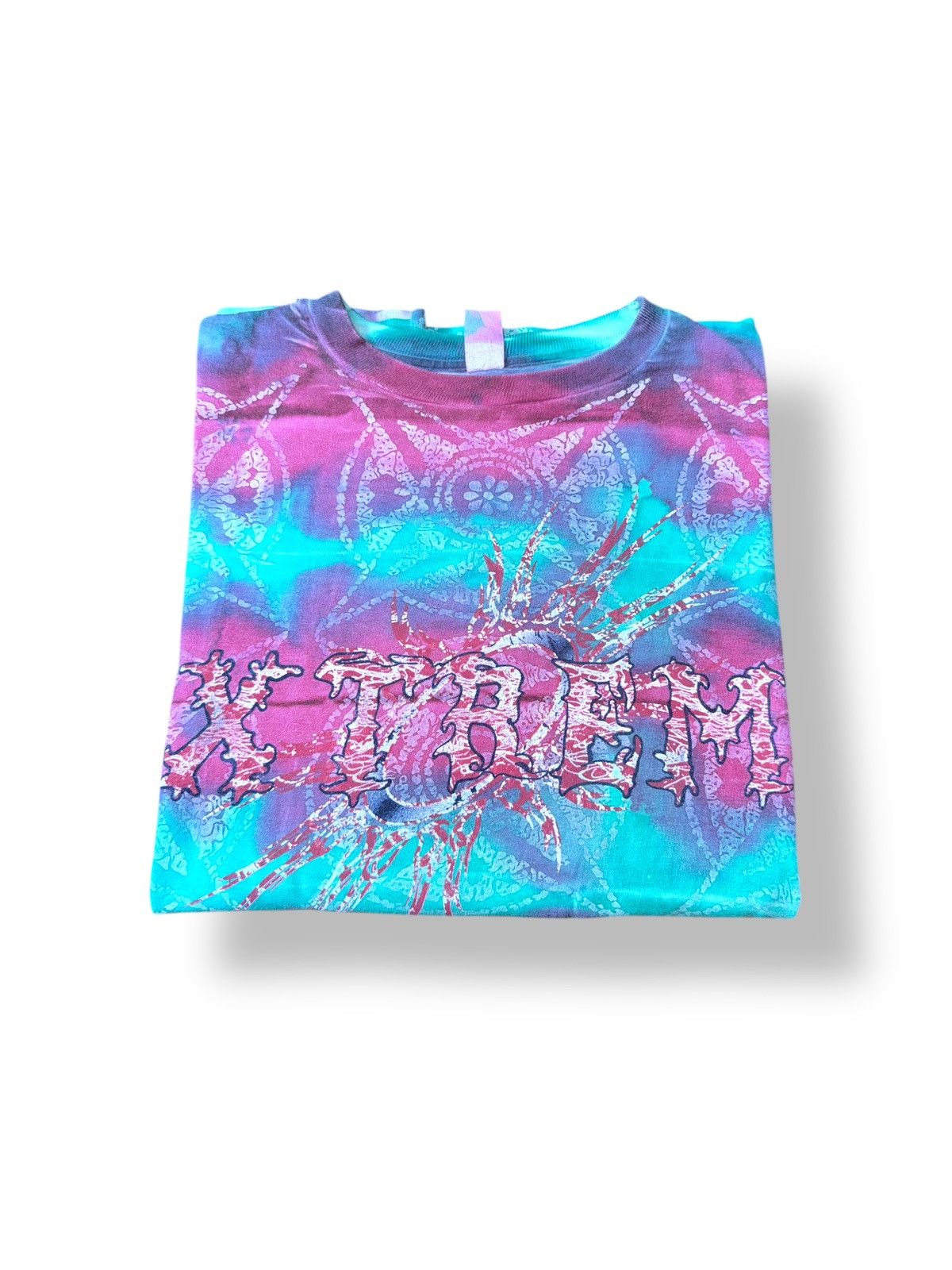 Hardcore Elegance *RARE* VINTAGE XTREM X TREM RACING SURF TIE DYE TEE TRIBAL Size US XL / EU 56 / 4 - 7 Thumbnail