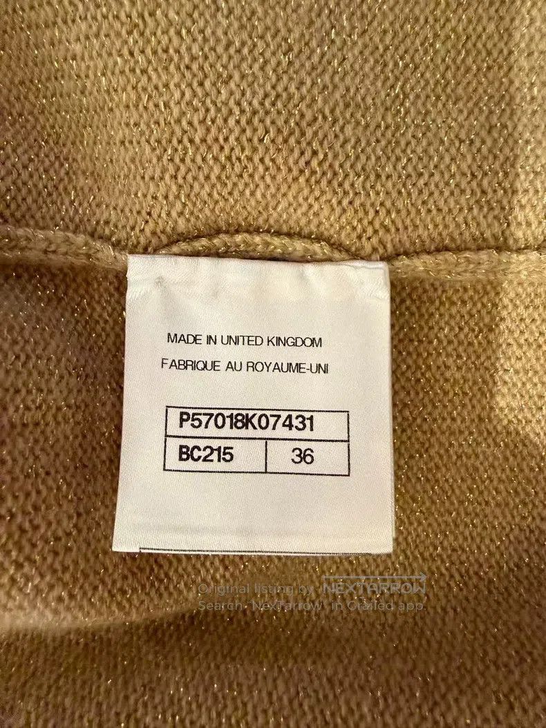 Chanel Chanel Golden brown knitted short sleeves Size XS / US 0-2 / IT 36-38 - 4 Thumbnail