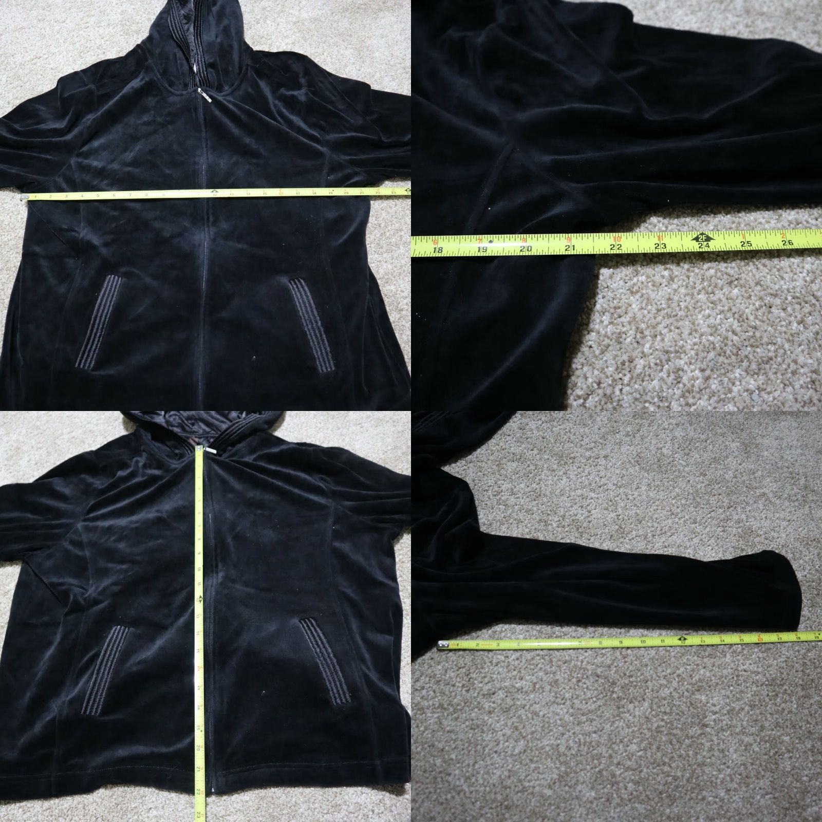 Vintage White Stag Women Soft Black Track Jacket Hooded 2XL Size XXL Jacket Women Black Hooded Outdoor Cotton Solid 90s Feature: Hooded Size XXL / US 16-18 / IT 52-54 - 8 Thumbnail
