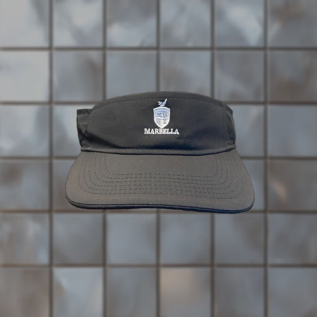Imperial Imperial Hat Mens One Size Black Marbella Country Club Visor Golf Strapback OSFM Size ONE SIZE - 1 Thumbnail