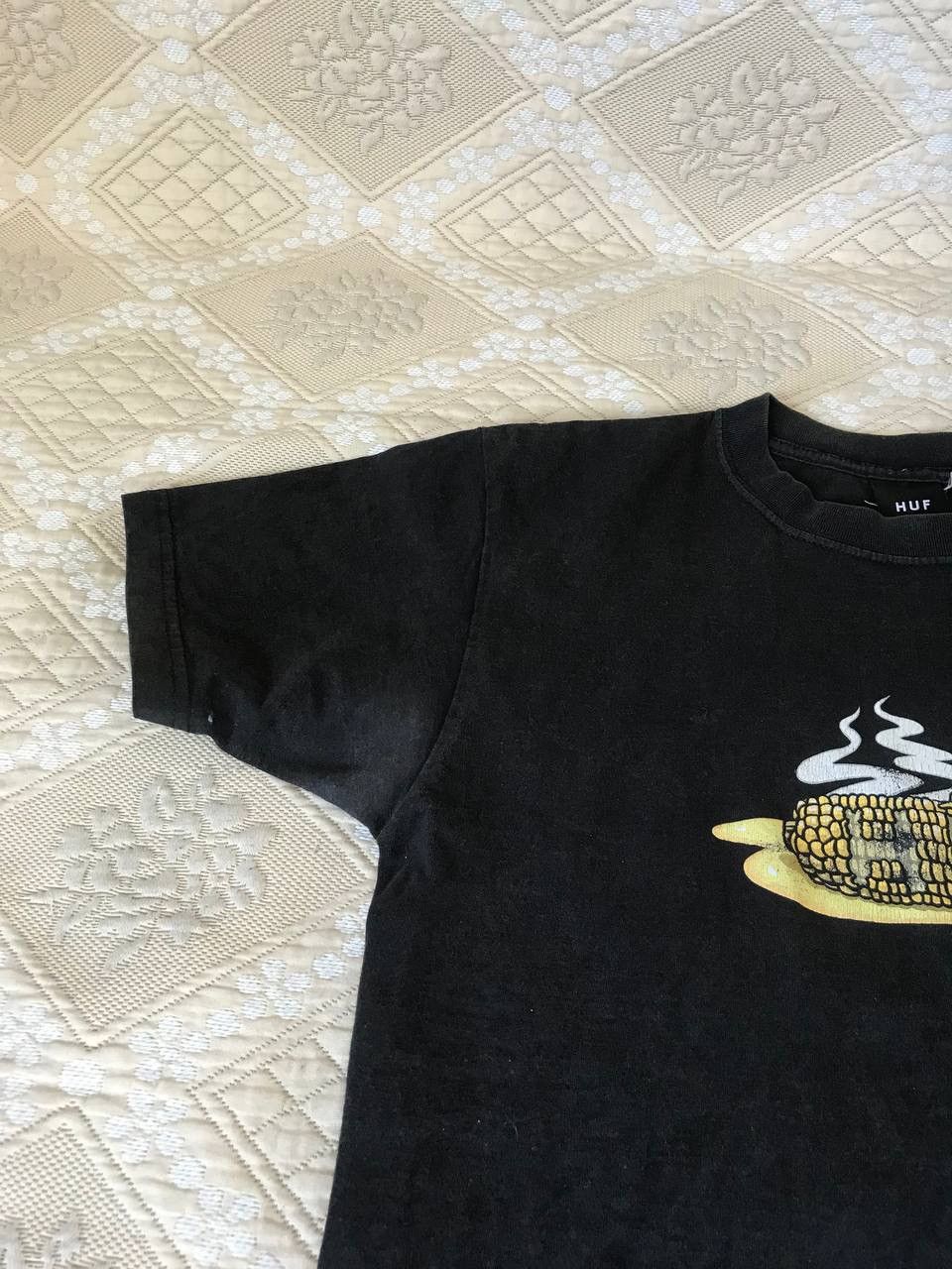 Huf 🔥 RARE Huf Corn Logo Faded Washed Y2K T Shirt Summer Japan Size US M / EU 48-50 / 2 - 6 Thumbnail