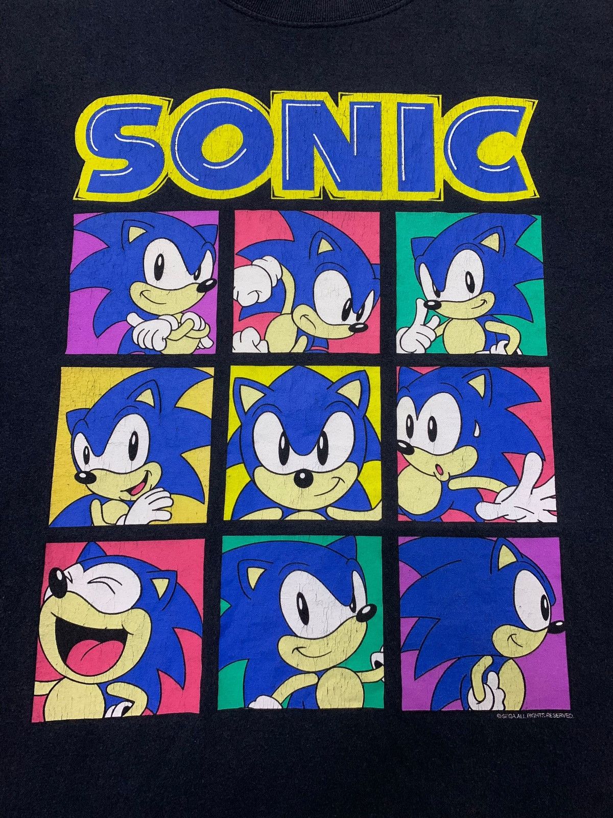 Nintendo Vintage Y2k Sonic Sega Emoji Potrait Movie Tee Size US L / EU 52-54 / 3 - 3 Thumbnail