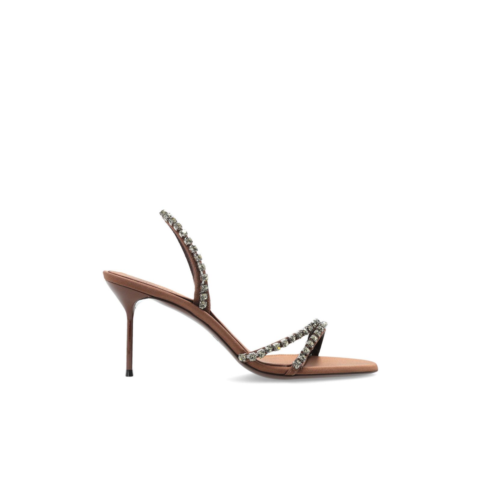 PARIS TEXAS 'Lidia' Brown Heeled Sandals New And Authentic (