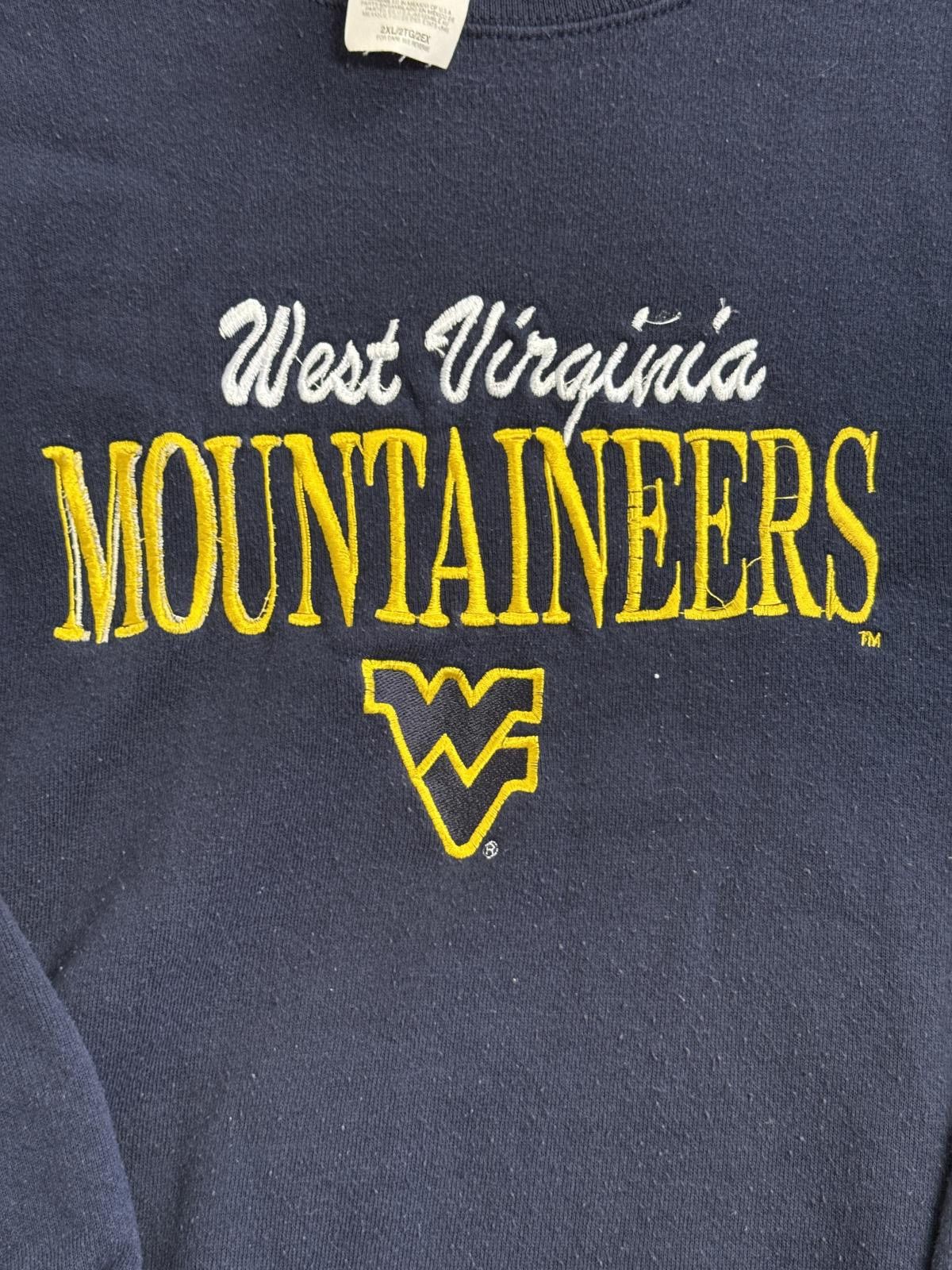 Logo Athletic WVU Vintage West Virginia Mountaineers University Crewneck Size US XXL / EU 58 / 5 - 3 Thumbnail