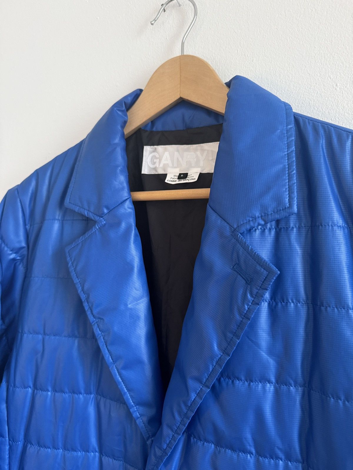 Comme des Garcons Ganryu Comme des Garçons notch lapel padded jacket blue Size US M / EU 48-50 / 2 - 3 Thumbnail