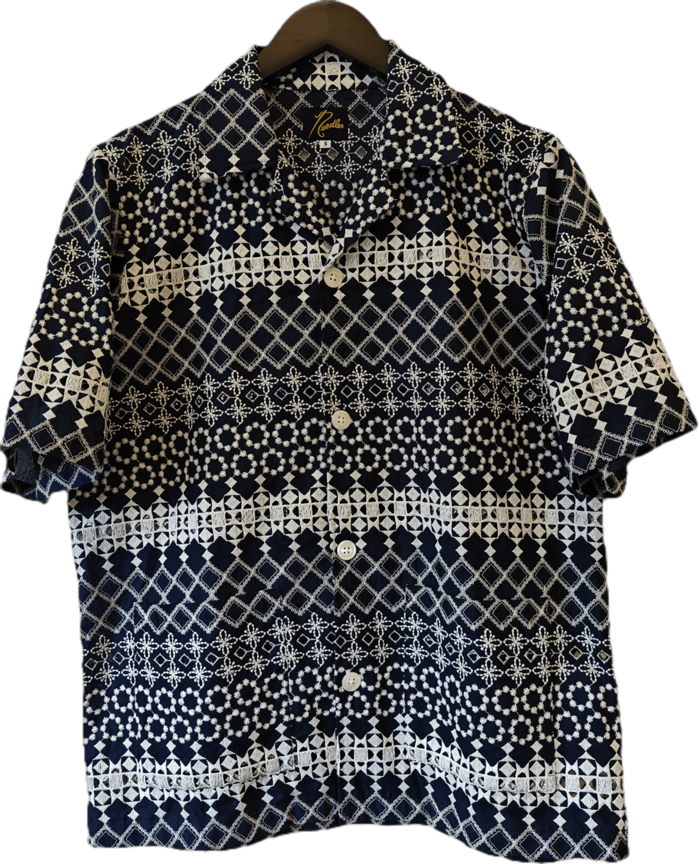 Needles Papillon Stripe Dobby Jacquard Cabana Shirt | Grailed