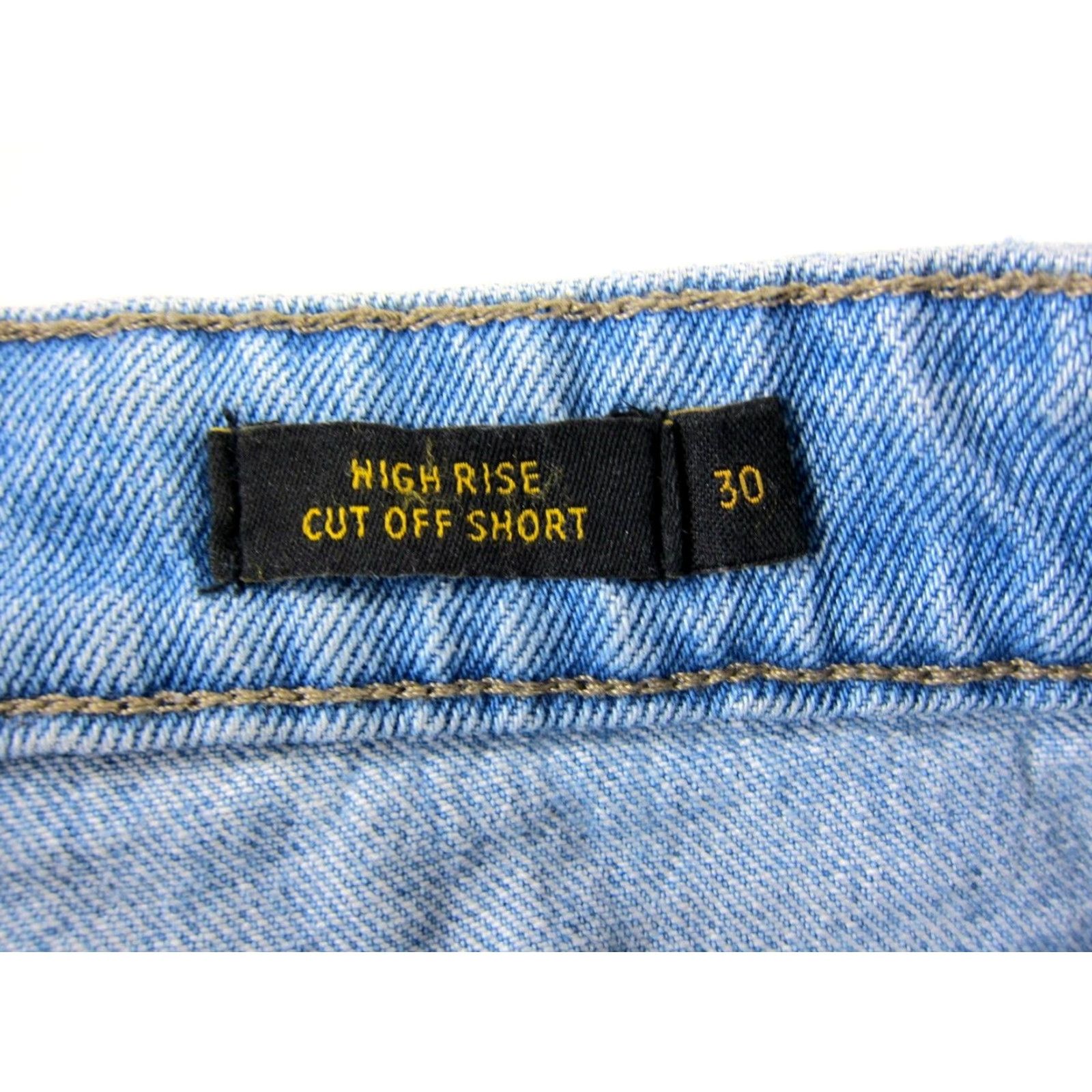 Lee Lee Cotton Light Wash Blue Stretch Denim High Rise Cut Off Jean Short Woman 30 Size 30" / US 8 / IT 44 - 4 Thumbnail