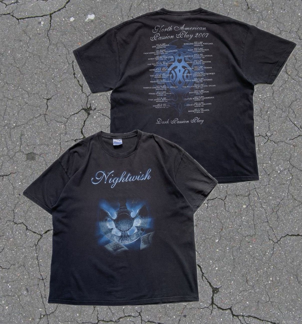 Band Tees 🎸 Vintage 00s Distressed Nightwish Bang rock tee USA tour Size US XL / EU 56 / 4 - 1 Thumbnail