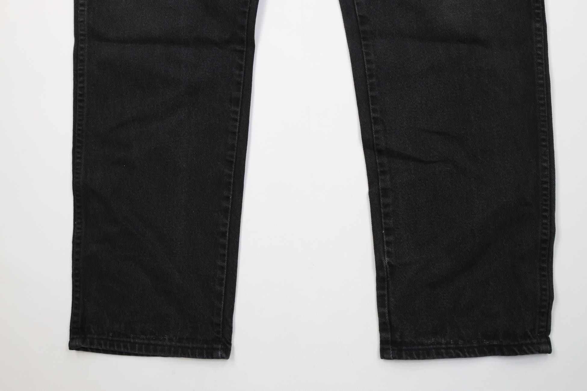 Vintage Vintage 90s Streetwear Straight Leg Denim Jeans Black Cotton Size US 36 / EU 52 - 4 Thumbnail