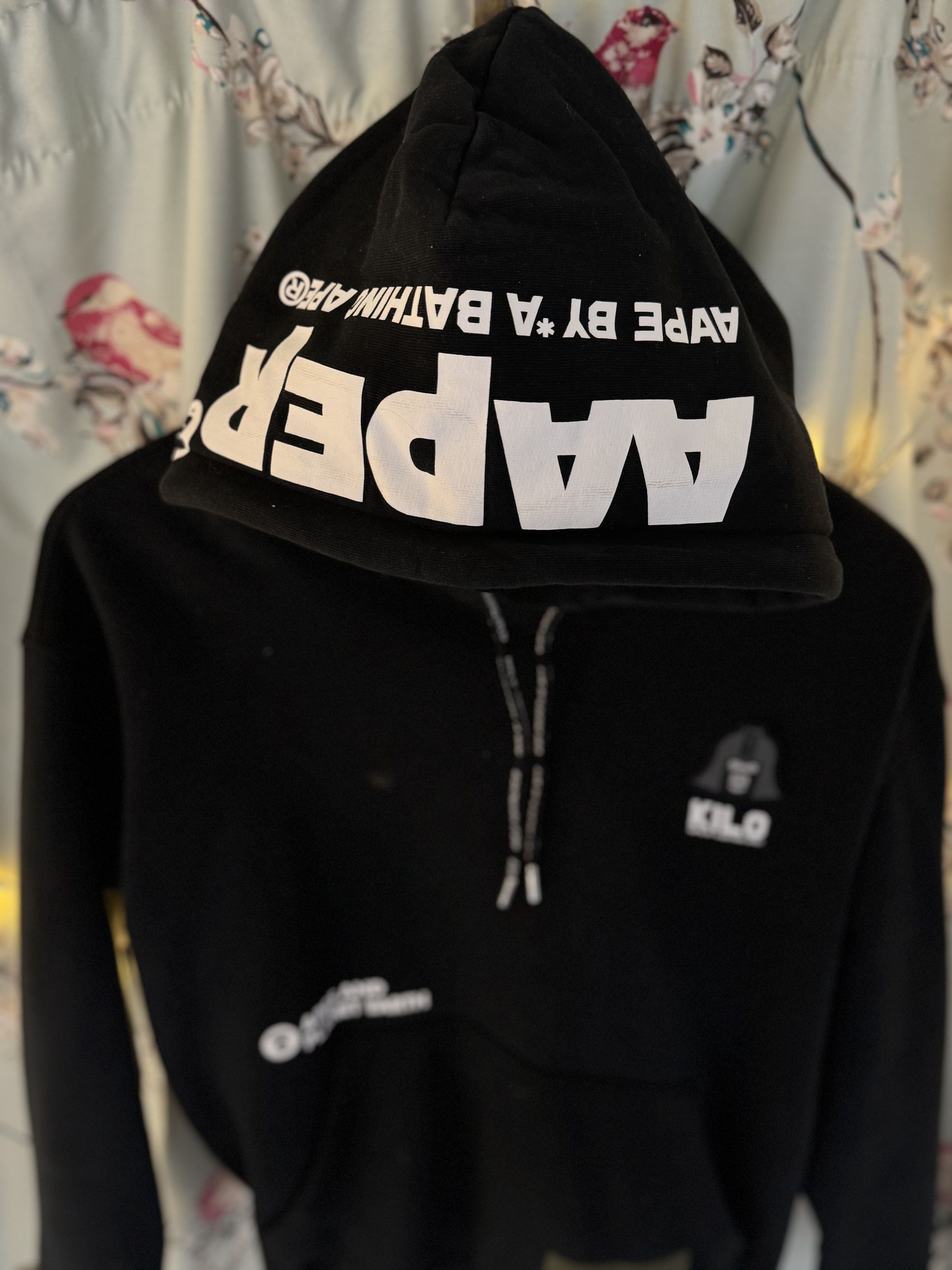 Other Rare limited Black graphic hoodie Kilo Aape By A Bathing Ape Size US S / EU 44-46 / 1 - 4 Thumbnail