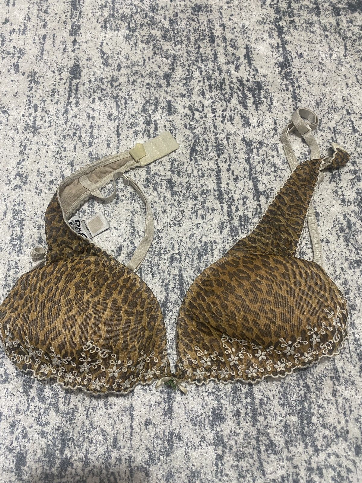 Dolce & Gabbana × Vintage Vintage rare luxury leopard dolce & gabban bra Size ONE SIZE - 1 Thumbnail