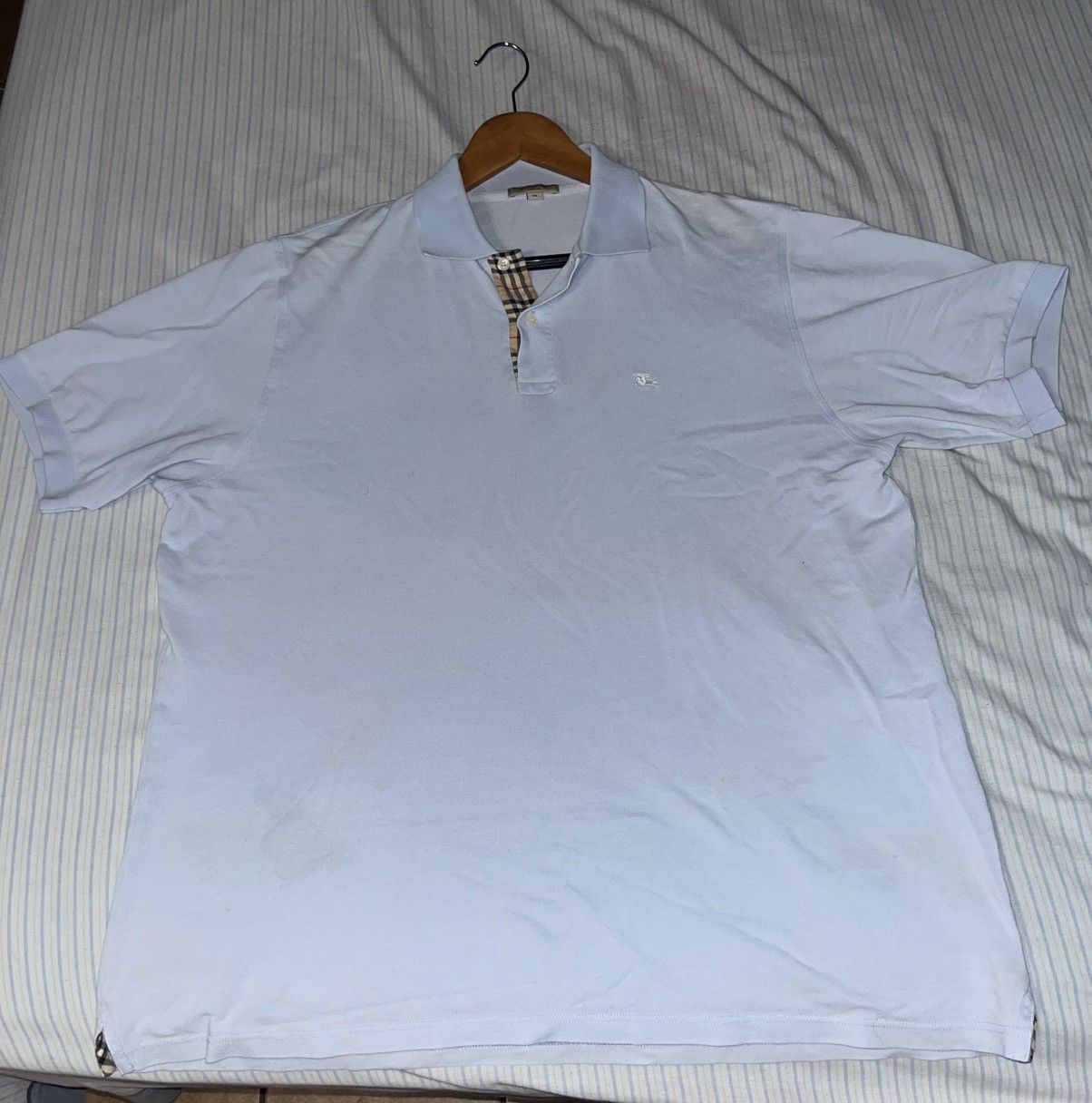 Burberry BURBERRY check collar cotton polo shirt Size US XL / EU 56 / 4 - 3 Thumbnail