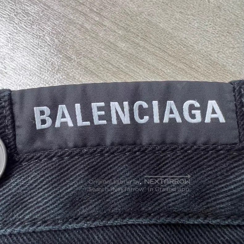 Balenciaga Balenciaga Deconstructed Black Washed Distressed Denim Pan Size US XS / EU 42 / 0 - 8 Thumbnail