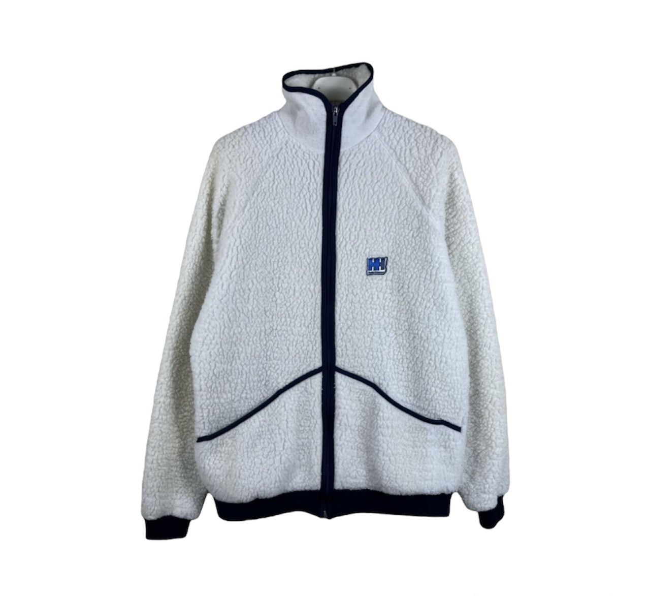 Vintage Helly Hansen fleece sherpa retro jacket zip hoodie