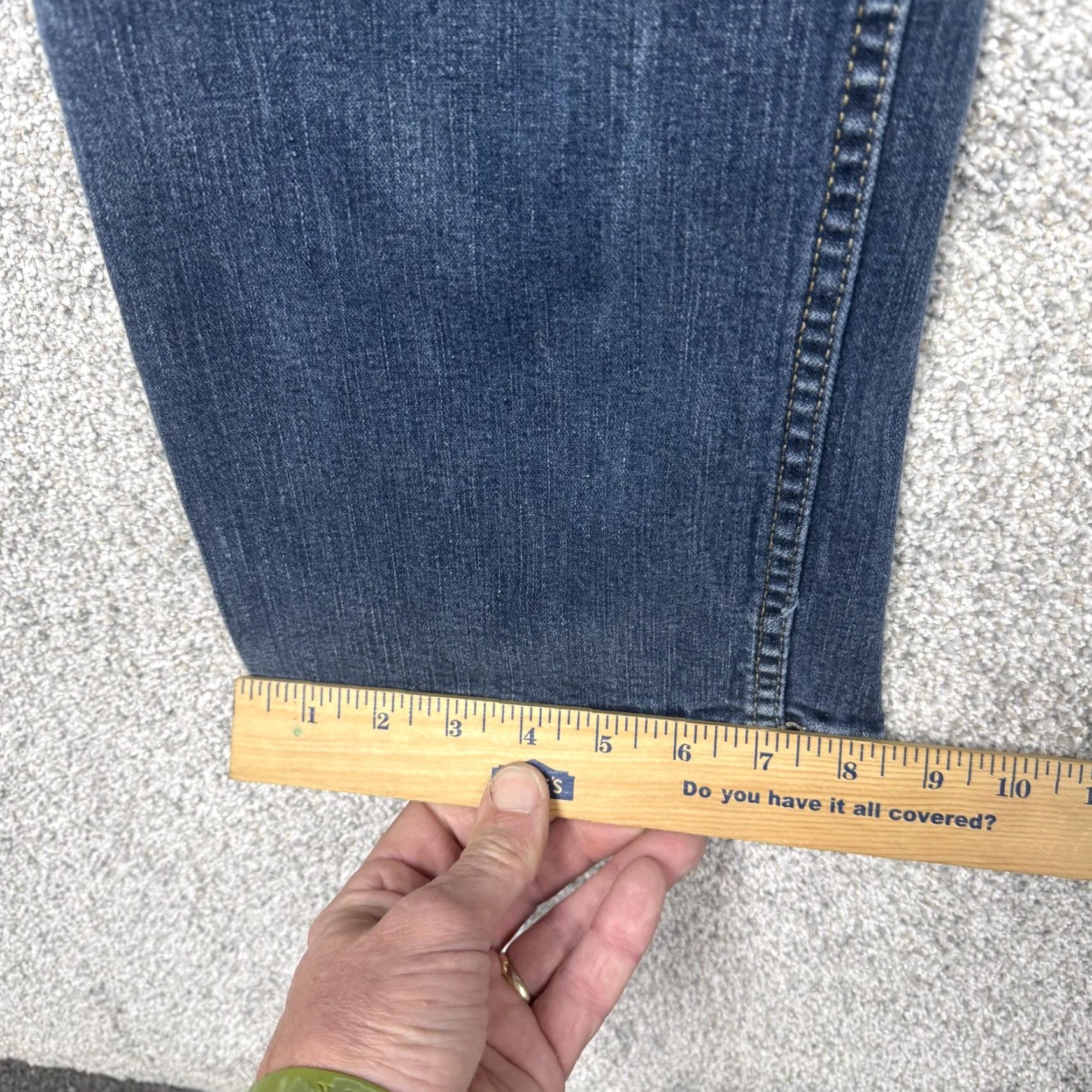 Vintage Calvin Klein Jeans Mens 34x31 Blue Straight Leg Stretch Denim Jeans Size US 34 / EU 50 - 3 Thumbnail