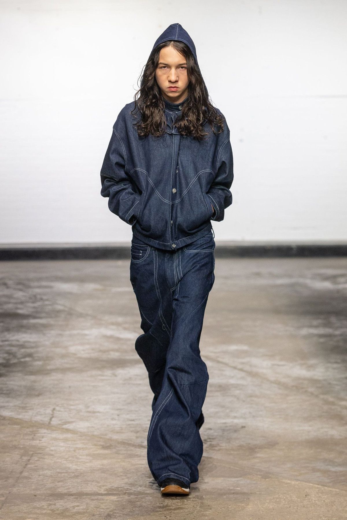 Lueder Lueder, SS25 Raw Denim Hooded Ranger Jacket Size US L / EU 52-54 / 3 - 7 Thumbnail
