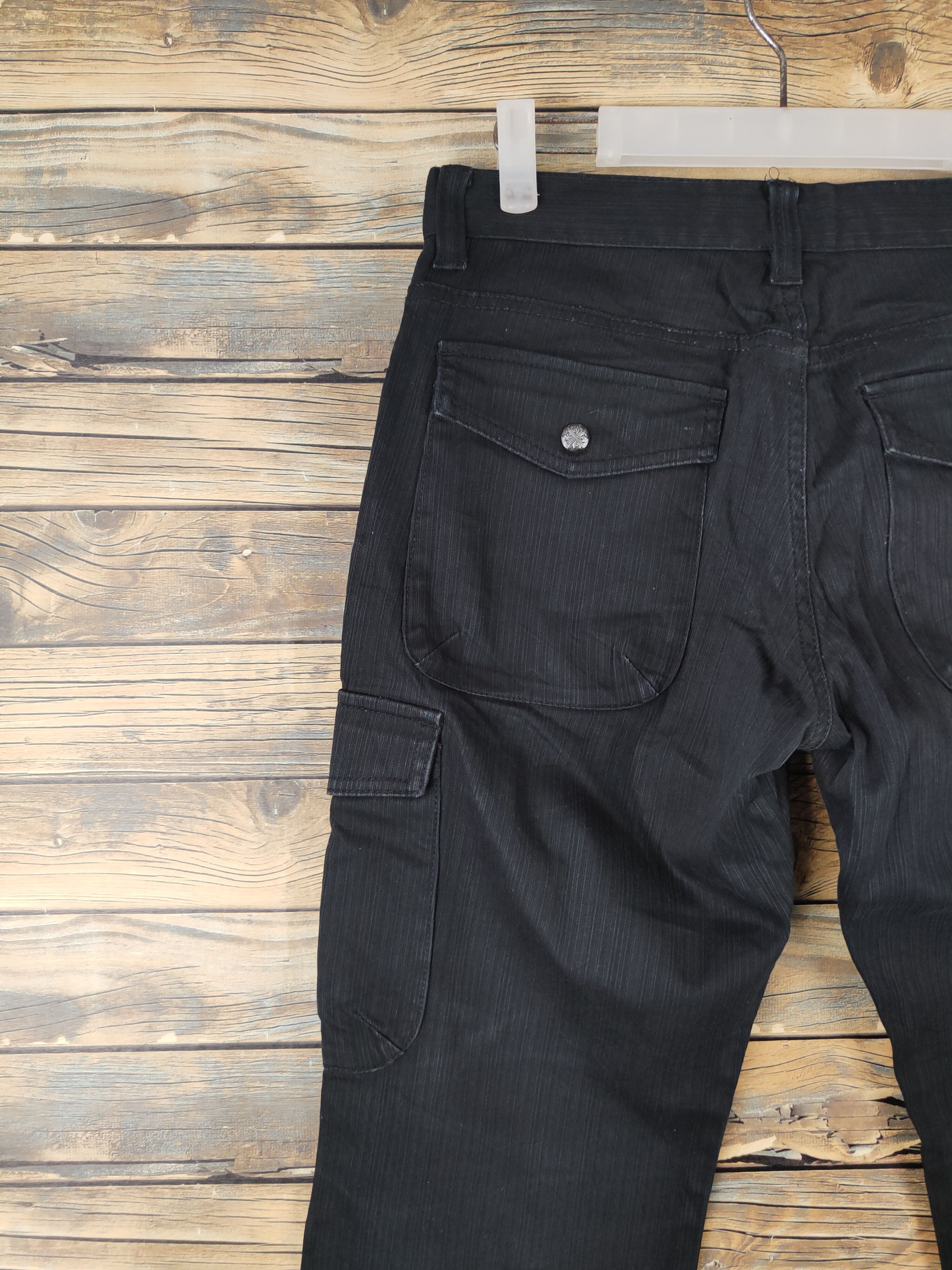Japanese Brand DL Louis Chavlon Black Multipocket Cargo Pants #1486 Size US 31 - 8 Thumbnail