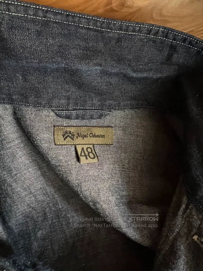 Nigel Cabourn Nigel Cabourn Blue and dye patchwork work shirt Size US M / EU 48-50 / 2 - 8 Thumbnail