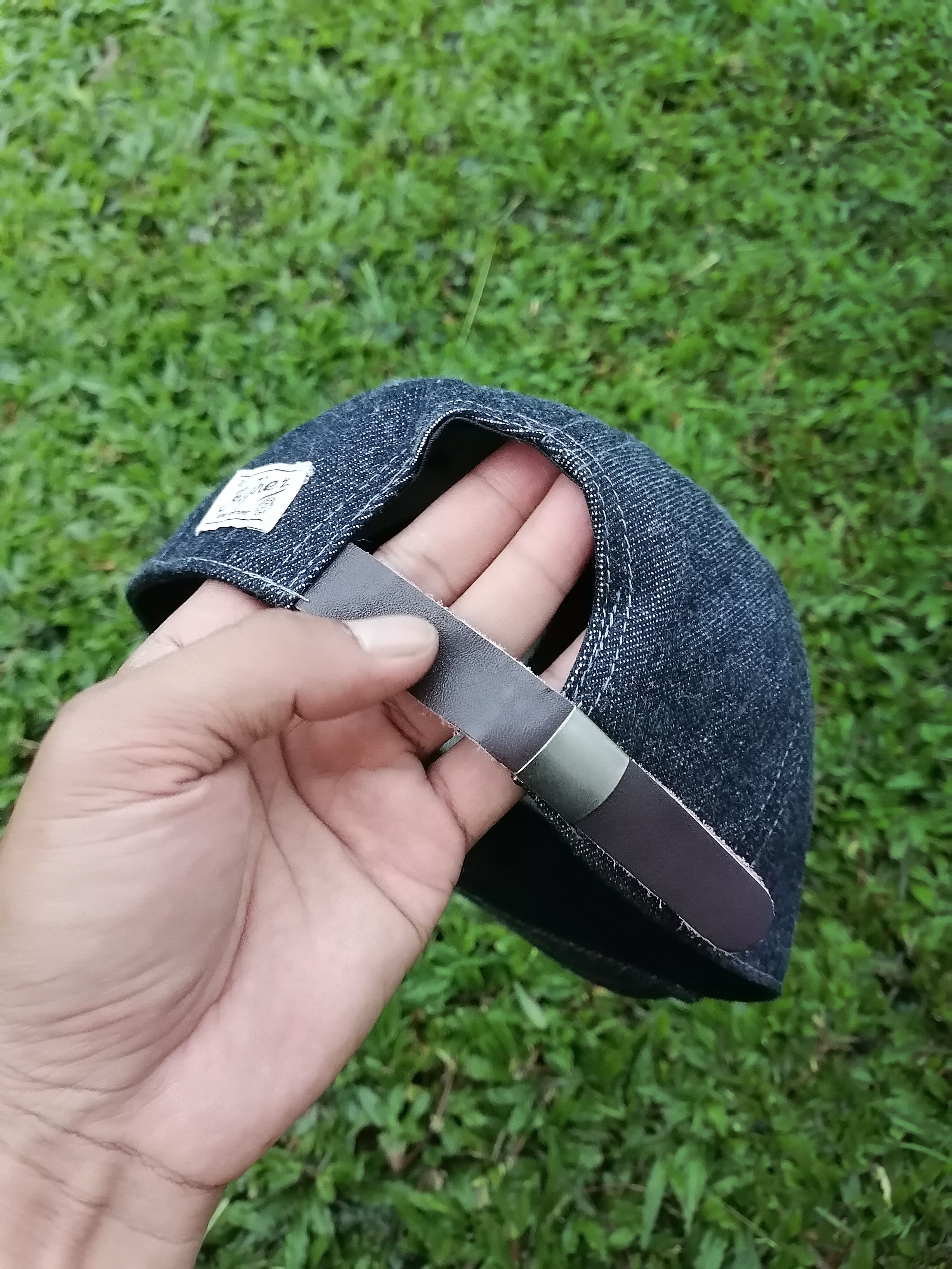 Japanese Brand Uncle Fu Denim Mechanic Cap Size ONE SIZE - 5 Thumbnail