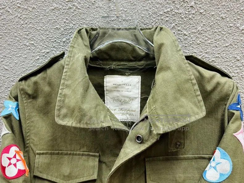 READYMADE LV Embroidered Patch Military Jacket. Size US L / EU 52-54 / 3 - 7 Thumbnail