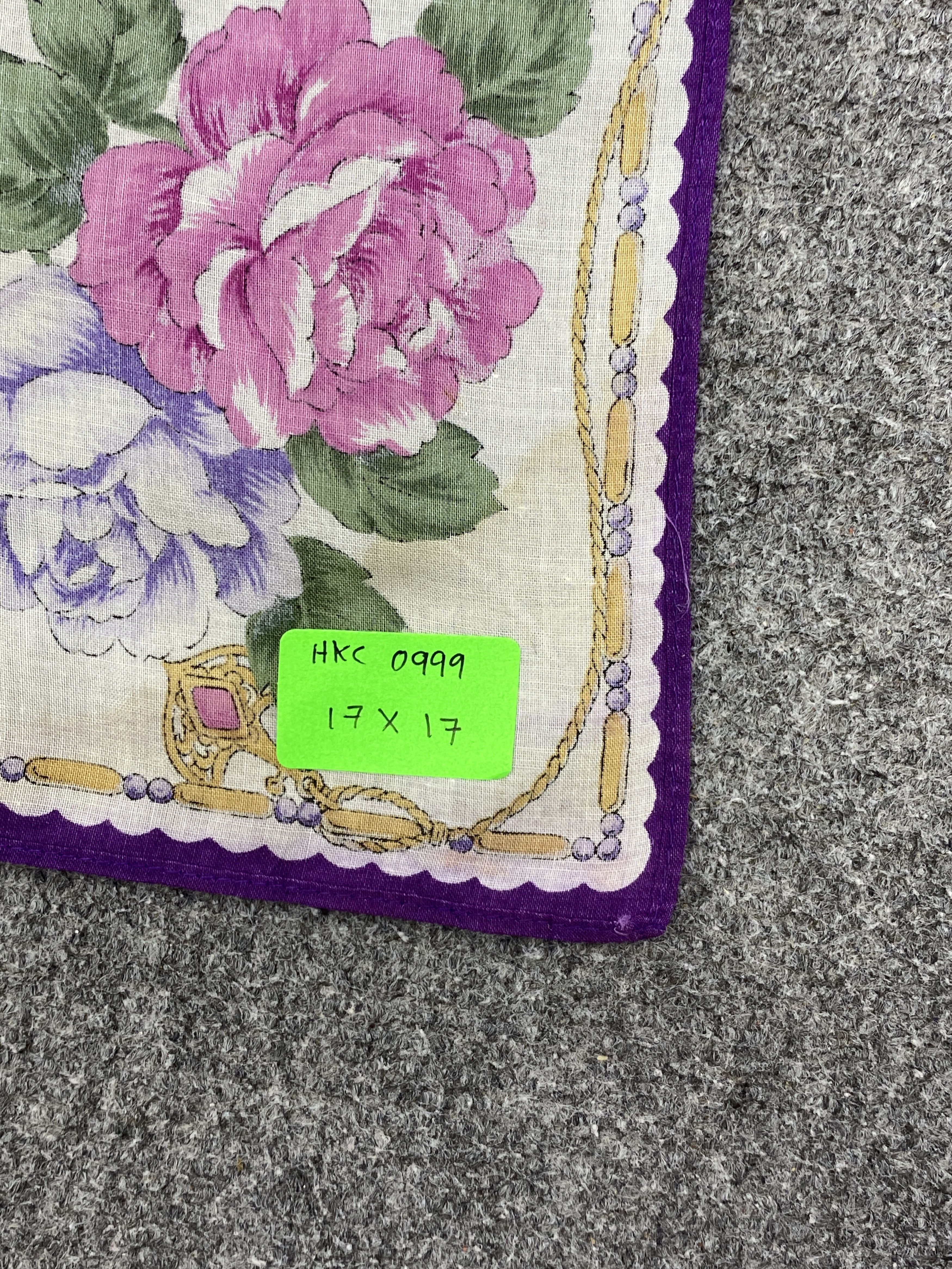 Balenciaga Balenciaga Floral Handkerchief / Neckerchief HKC0999 Size ONE SIZE - 10 Thumbnail