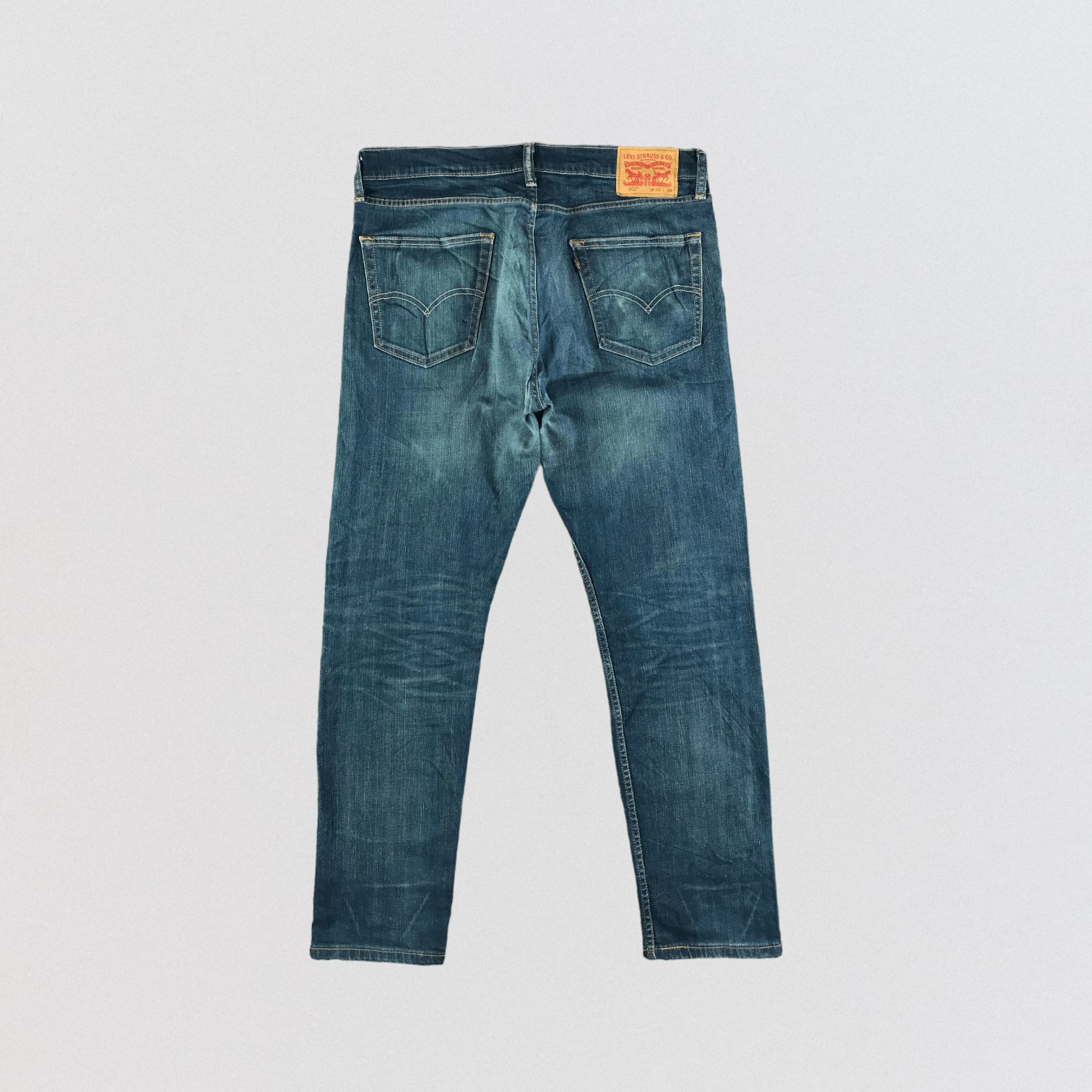 Levi's × Vintage Vintage Blue Wash Levis 502 Jeans-JM3514 Size 37" - 2 Thumbnail