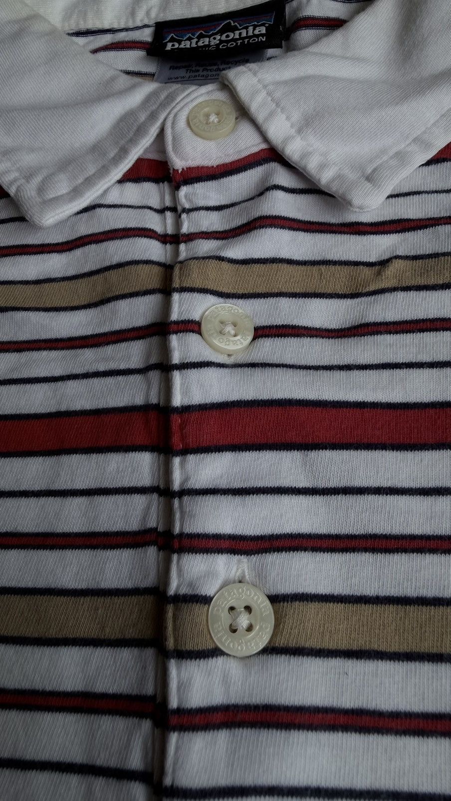 Patagonia Vintage Patagonia Organic Cotton Striped Polo Shirt Size US M / EU 48-50 / 2 - 8 Thumbnail