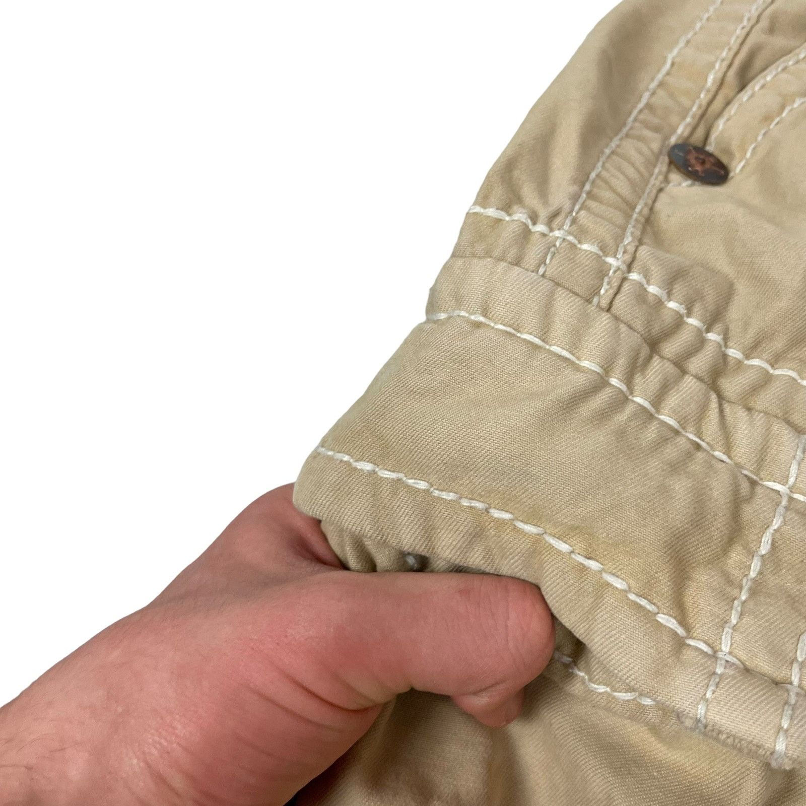 True Religion × Vintage True Religion Men's Brown Cotton Zip Fly High-Rise Shorts 30 Size US 30 / EU 46 - 5 Thumbnail