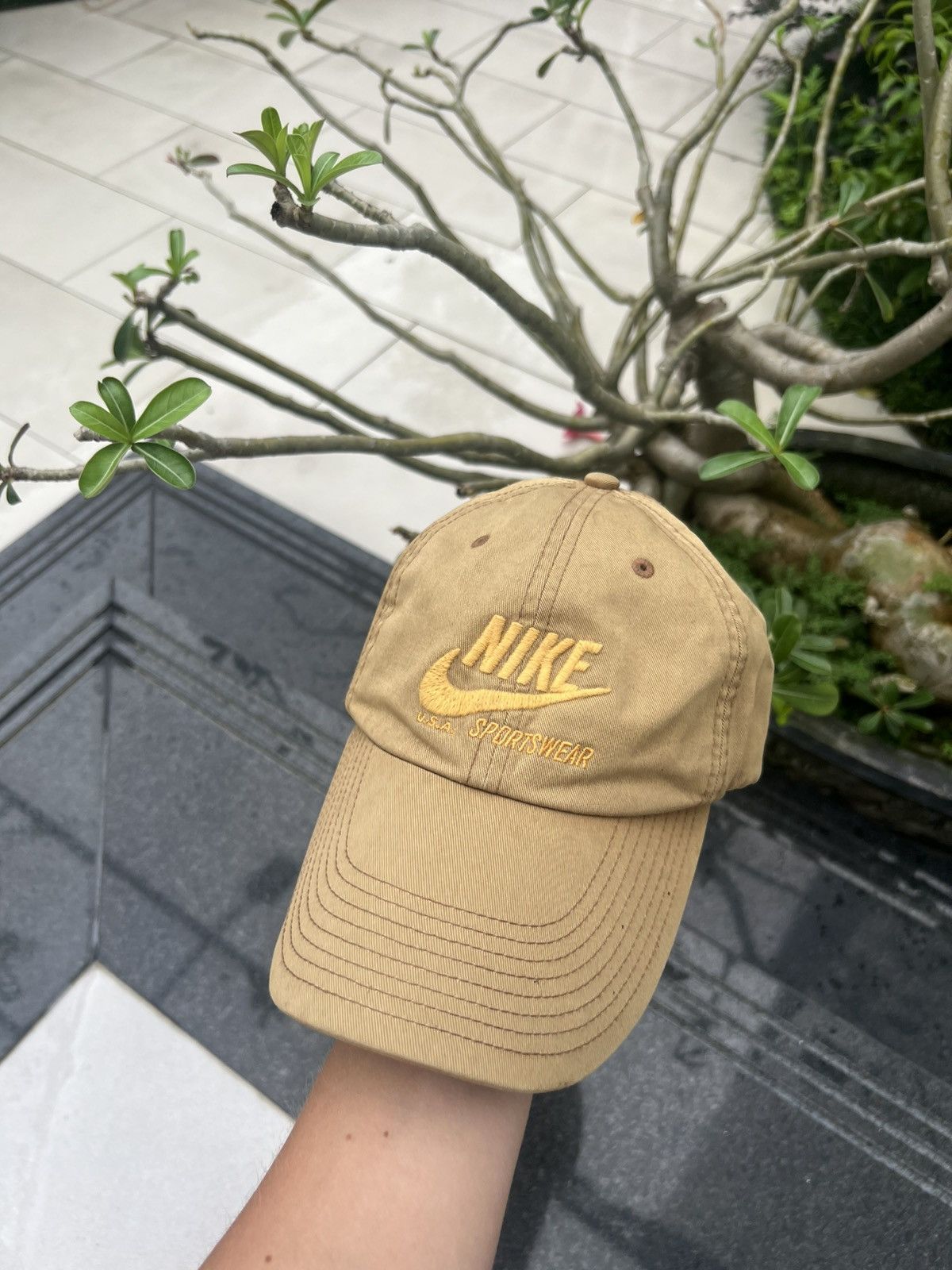 Nike × Vintage 90s Nike Oregon Vintage Y2K Faded Retro Swoosh Cap Hat Size ONE SIZE - 1 Thumbnail