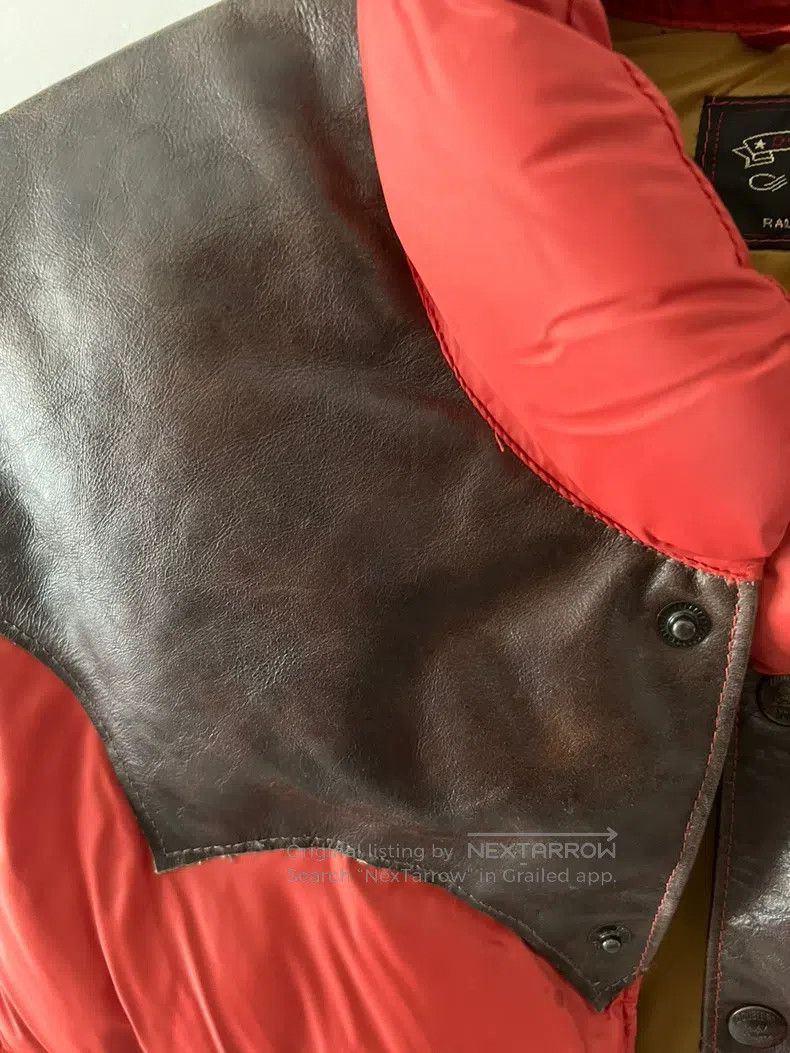 RRL Ralph Lauren RRL Ralph Lauren Down vest, vest, patchwork leather Size US M / EU 48-50 / 2 - 2 Thumbnail