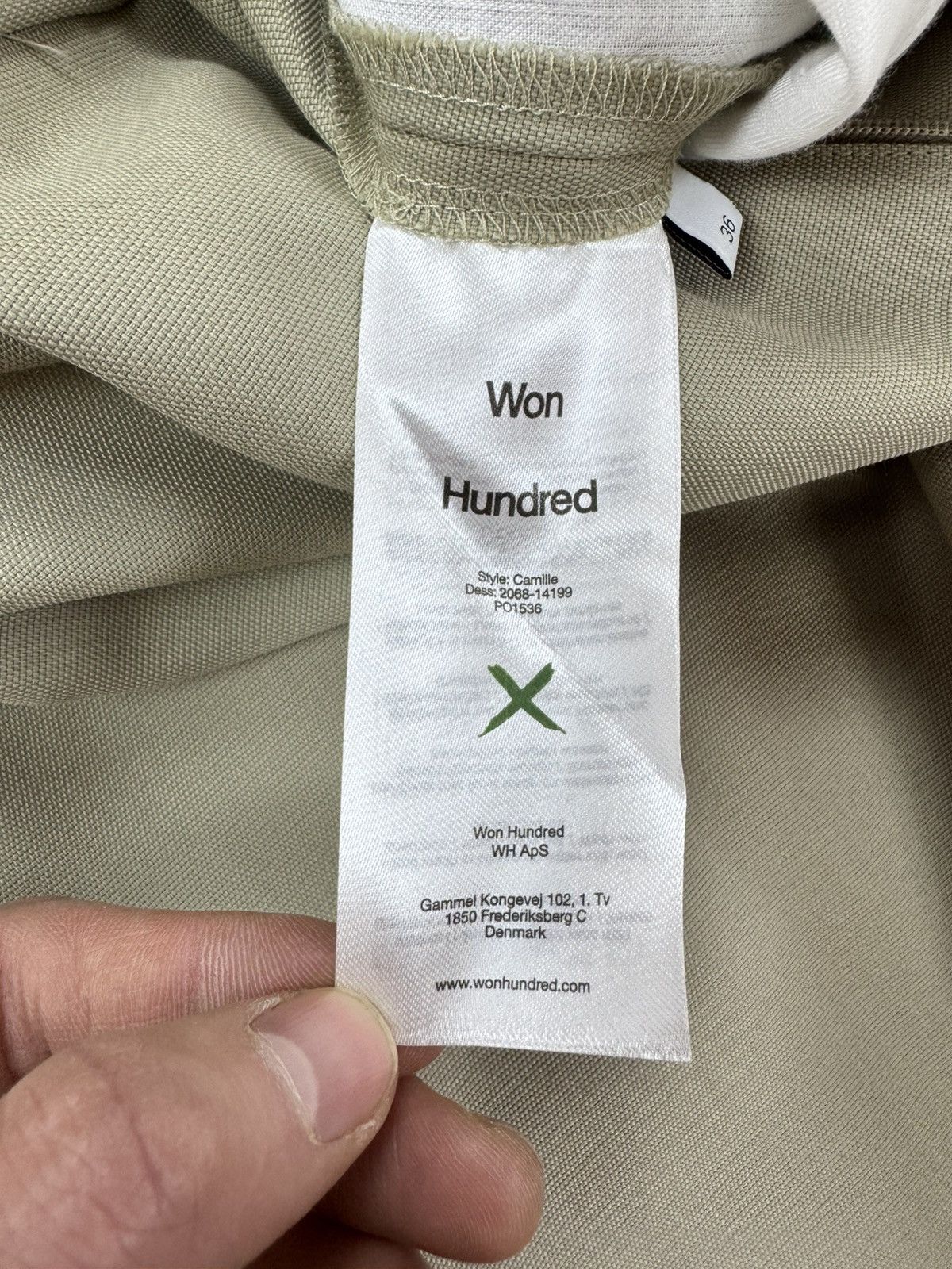 Japanese Brand × Won Hundred Authentic Won Hundred Pleated Trousers Beige Pants Womens Size 36" / US 14 / IT 50 - 7 Thumbnail