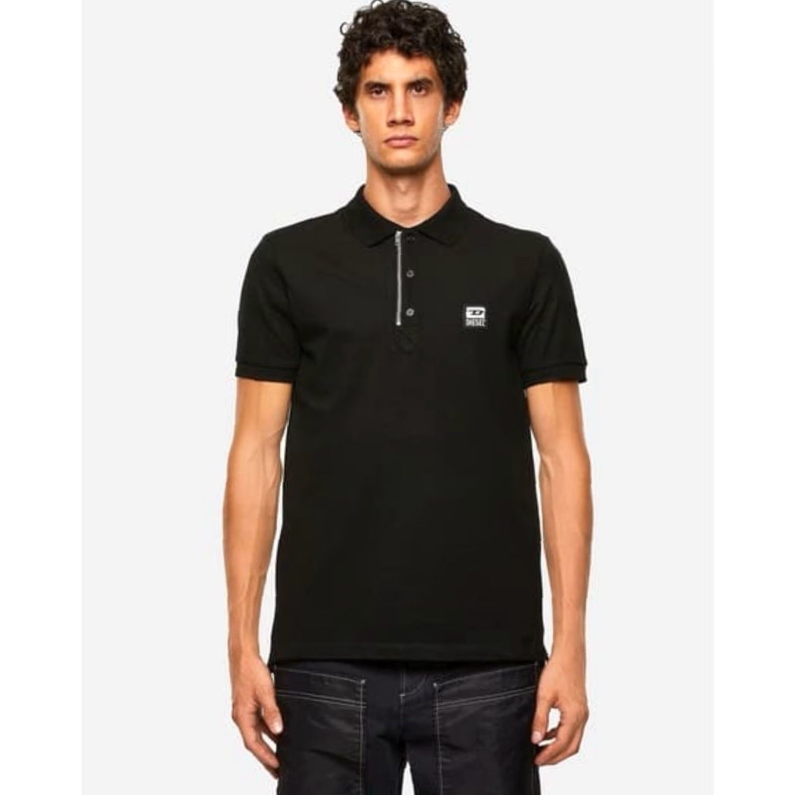 Diesel Diesel Polo Shirt Zip Classic Opium Style Rare L/XL Black Mens Size US L / EU 52-54 / 3 - 3 Thumbnail