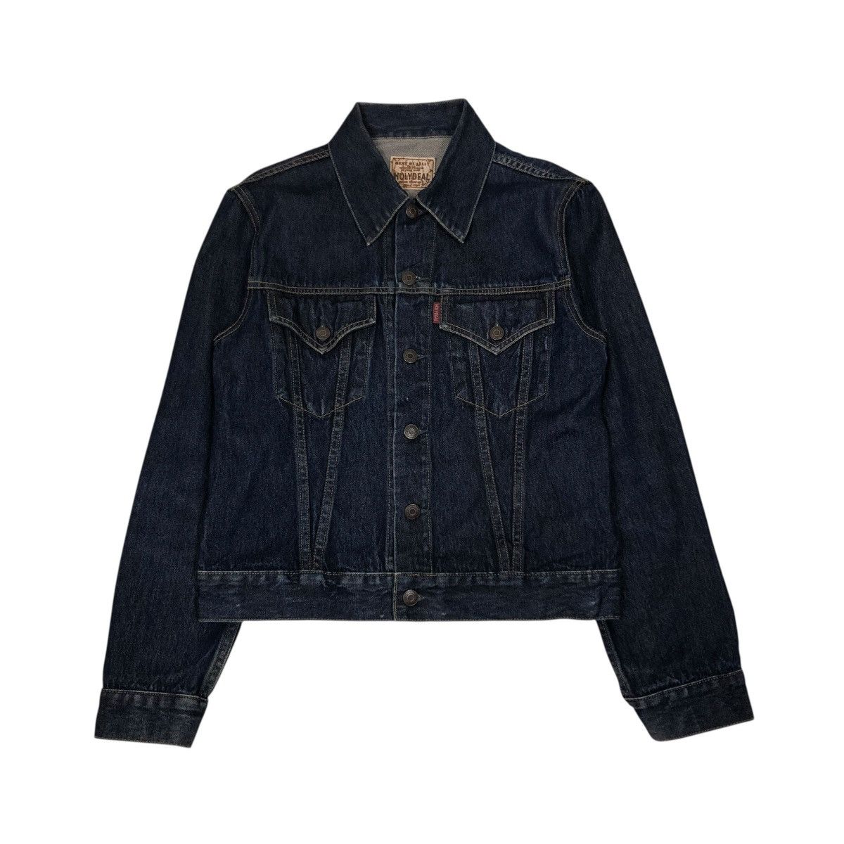 Hysteric Glamour 🔥VINTAGE TRUCKER DENIM JACKET HOLYDEAL CAFE RACER STYLE Size US L / EU 52-54 / 3 - 1 Thumbnail