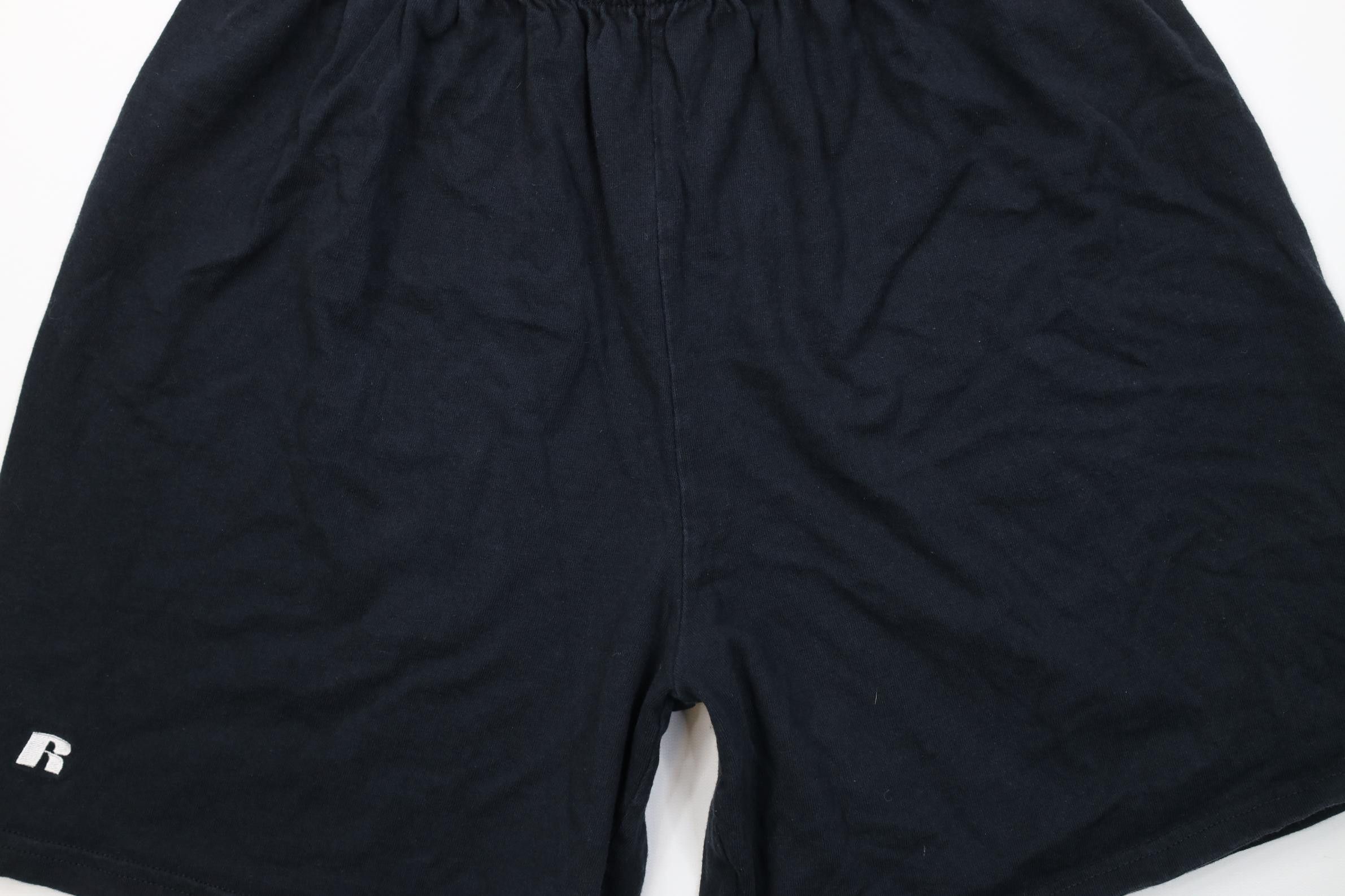 Russell Athletic Vintage 90s Y2K Russell Athletic Above Knee Dad Shorts Black Size US 34 / EU 50 - 3 Thumbnail
