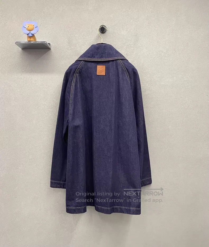 Loewe Loewe Navy Blue Denim Jacket Size 4XL / US 24-26 - 2 Thumbnail