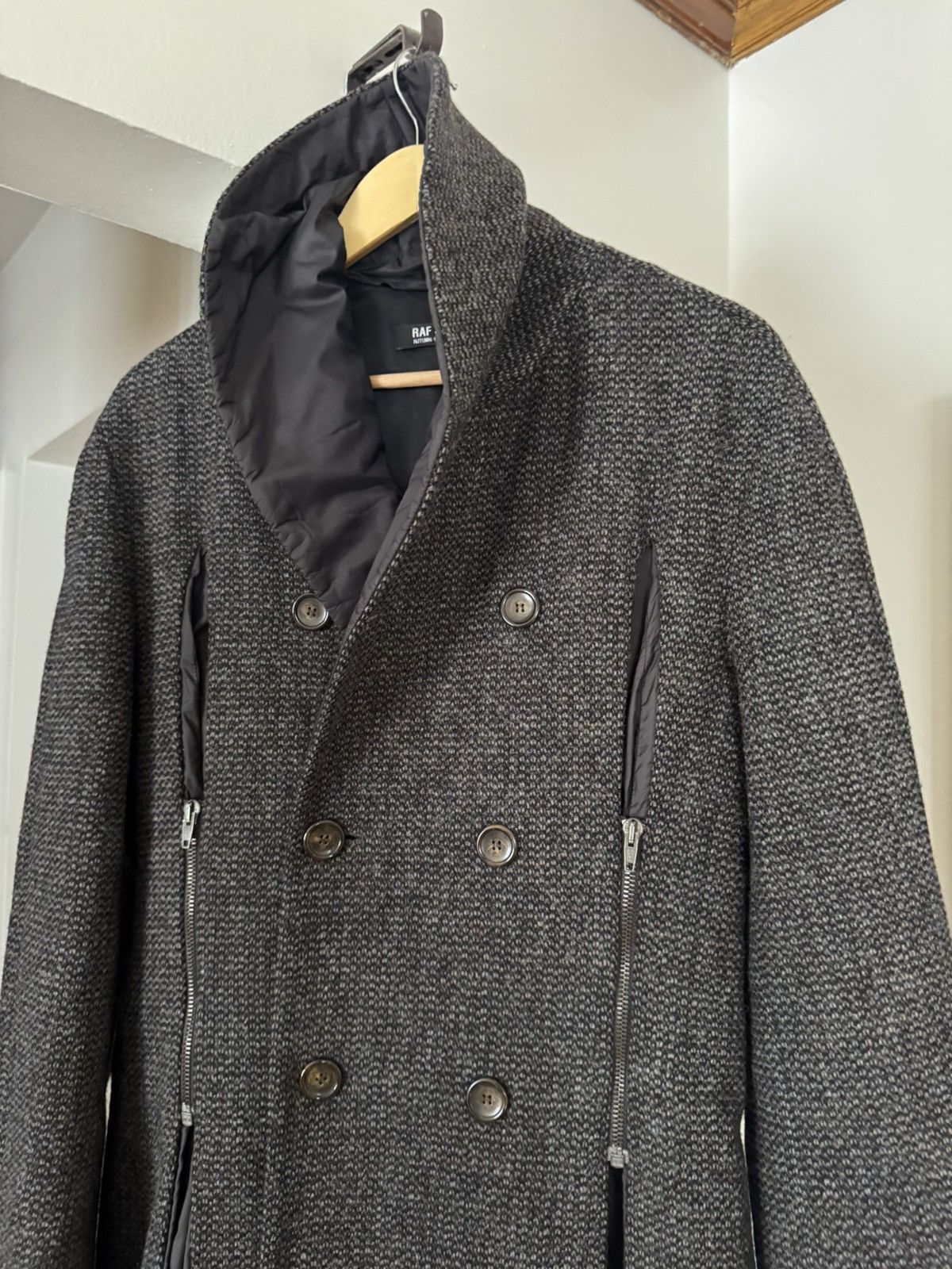Raf Simons RAF SIMONS DOUBLE BREAST WOOL COAT AW 2007/2008 Size US M / EU 48-50 / 2 - 2 Thumbnail