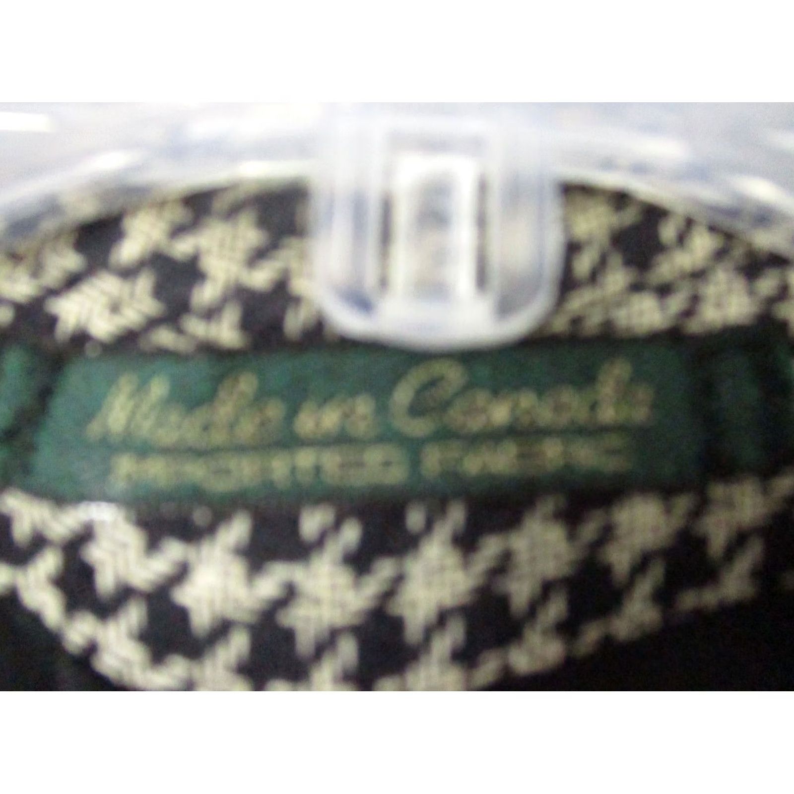 Vintage Franco Tassi Sport Coat Blazer Mens 40R Beige Houndstooth Wool - Business/Casual/Formal - Vintage Size 40R - 5 Thumbnail