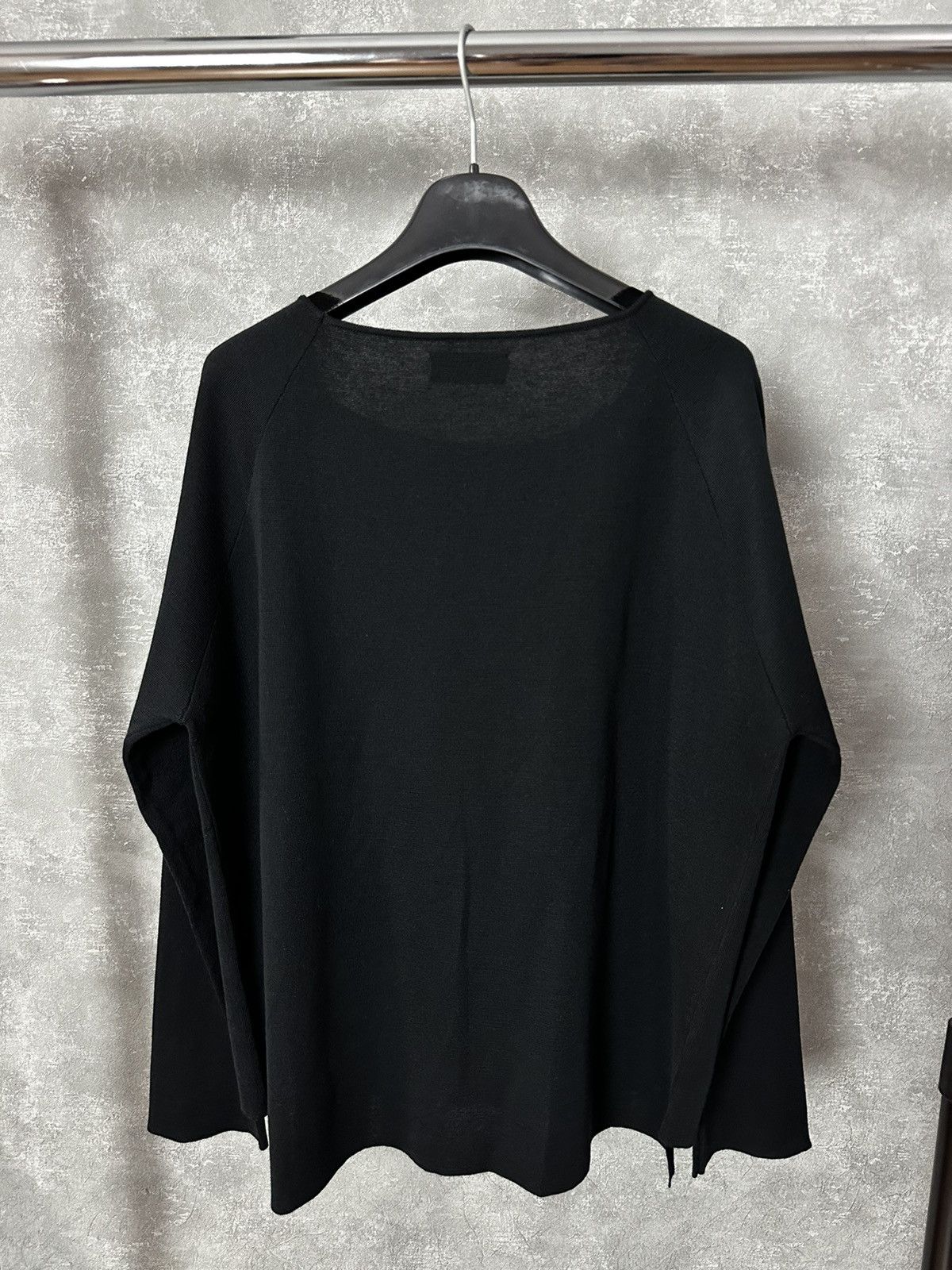 Roberto Collina Roberto Collina Black Wool Emroidered Made in Italy Sweater Size S / US 4 / IT 40 - 6 Thumbnail