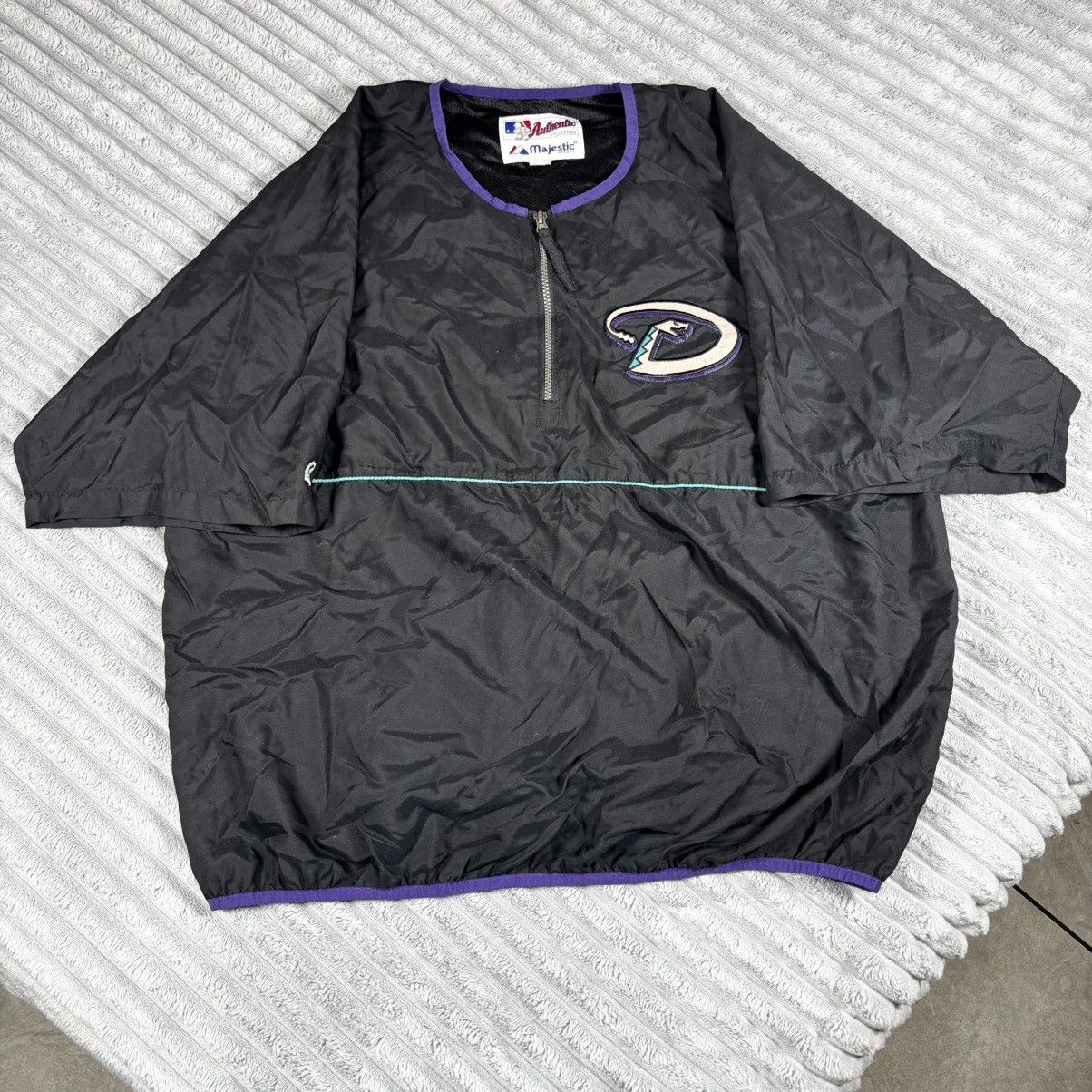 Majestic Arizona Diamondbacks Mens 2XL 1/4 Zip Majestic MLB Vinatge Size US XXL / EU 58 / 5 - 1 Thumbnail