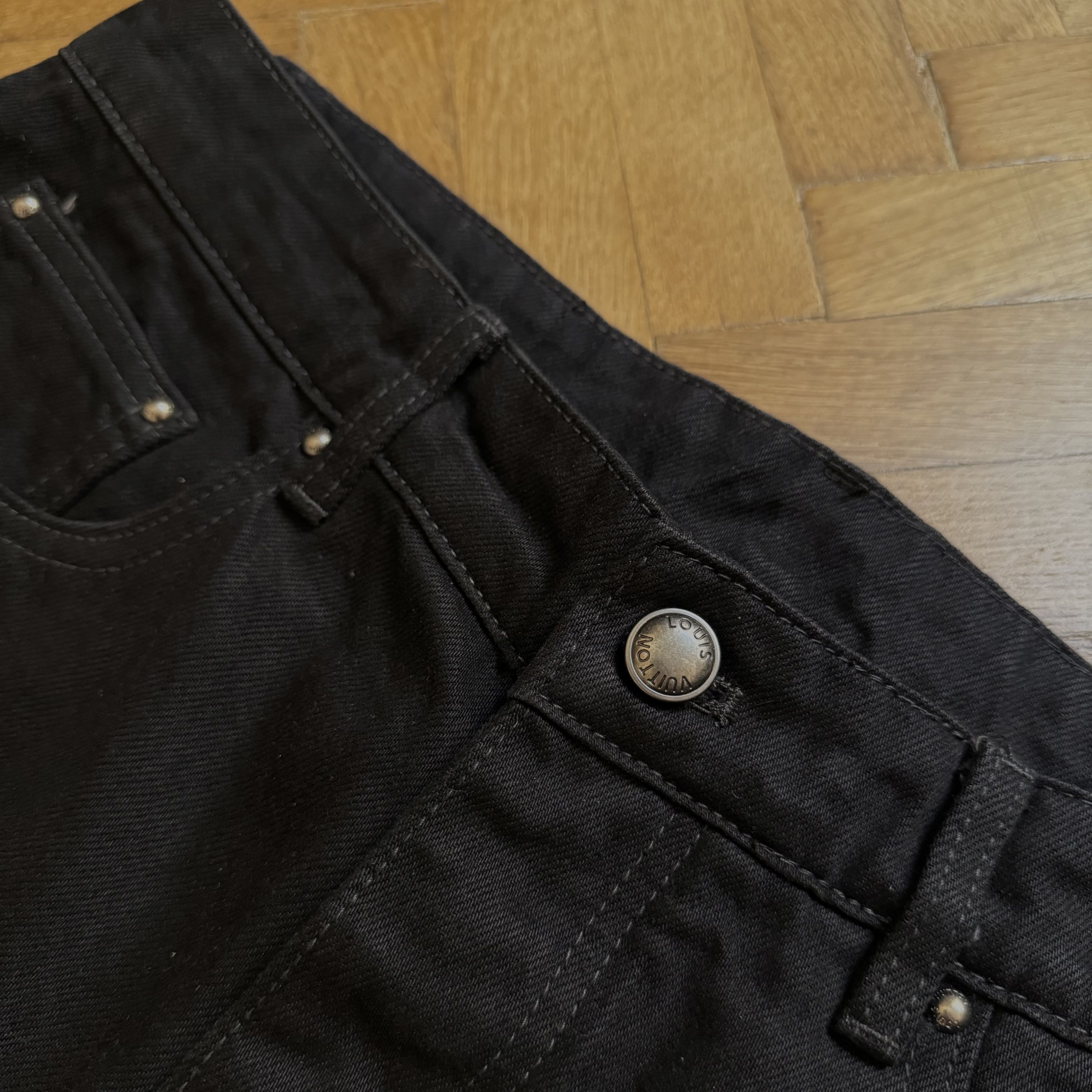 Louis Vuitton Louis Vuitton Destroy Monogram Black Jeans Size US 36 / EU 52 - 3 Thumbnail