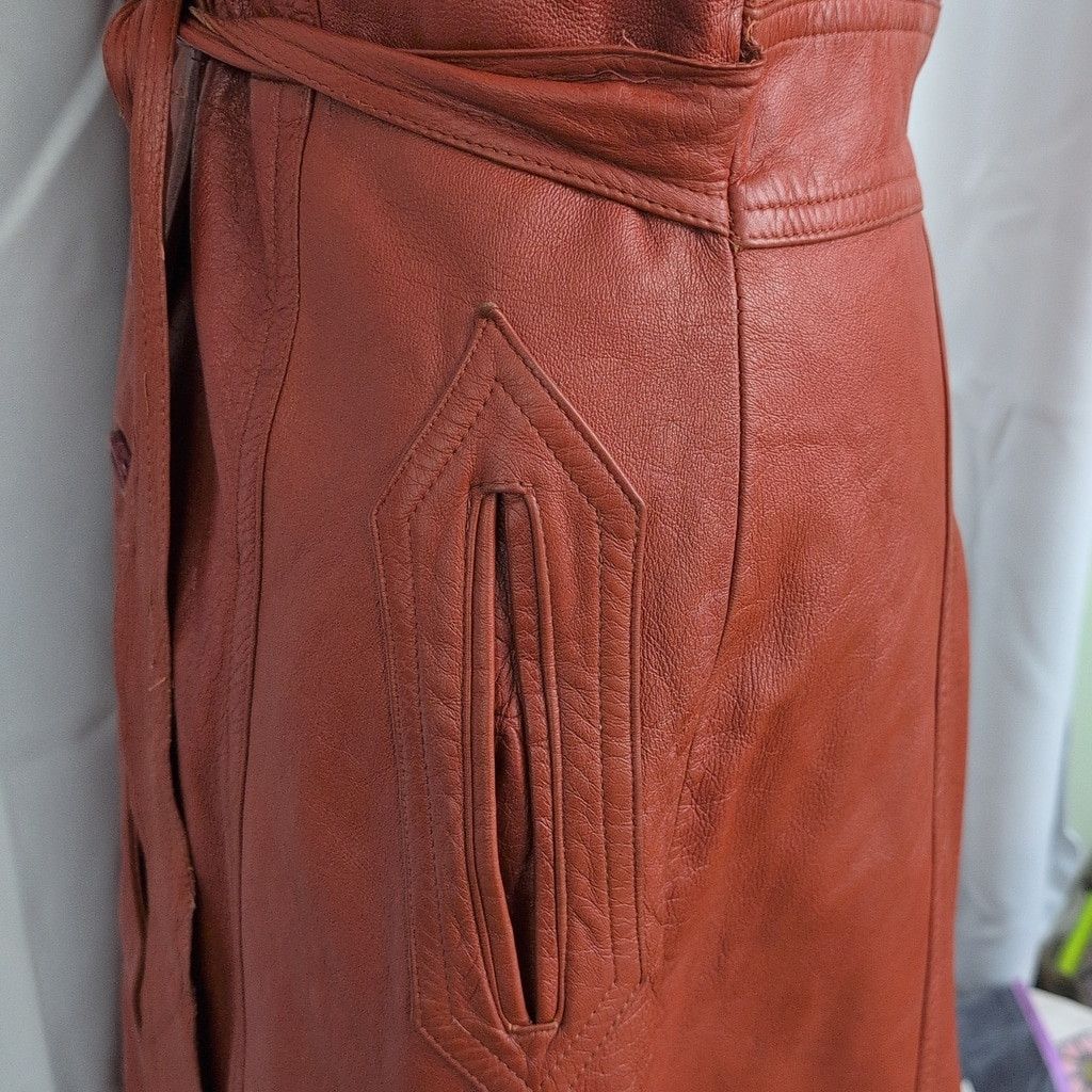 Vintage Vintage Cabretta Leather Ladies' Long Coat. Size S / US 4 / IT 40 - 8 Thumbnail