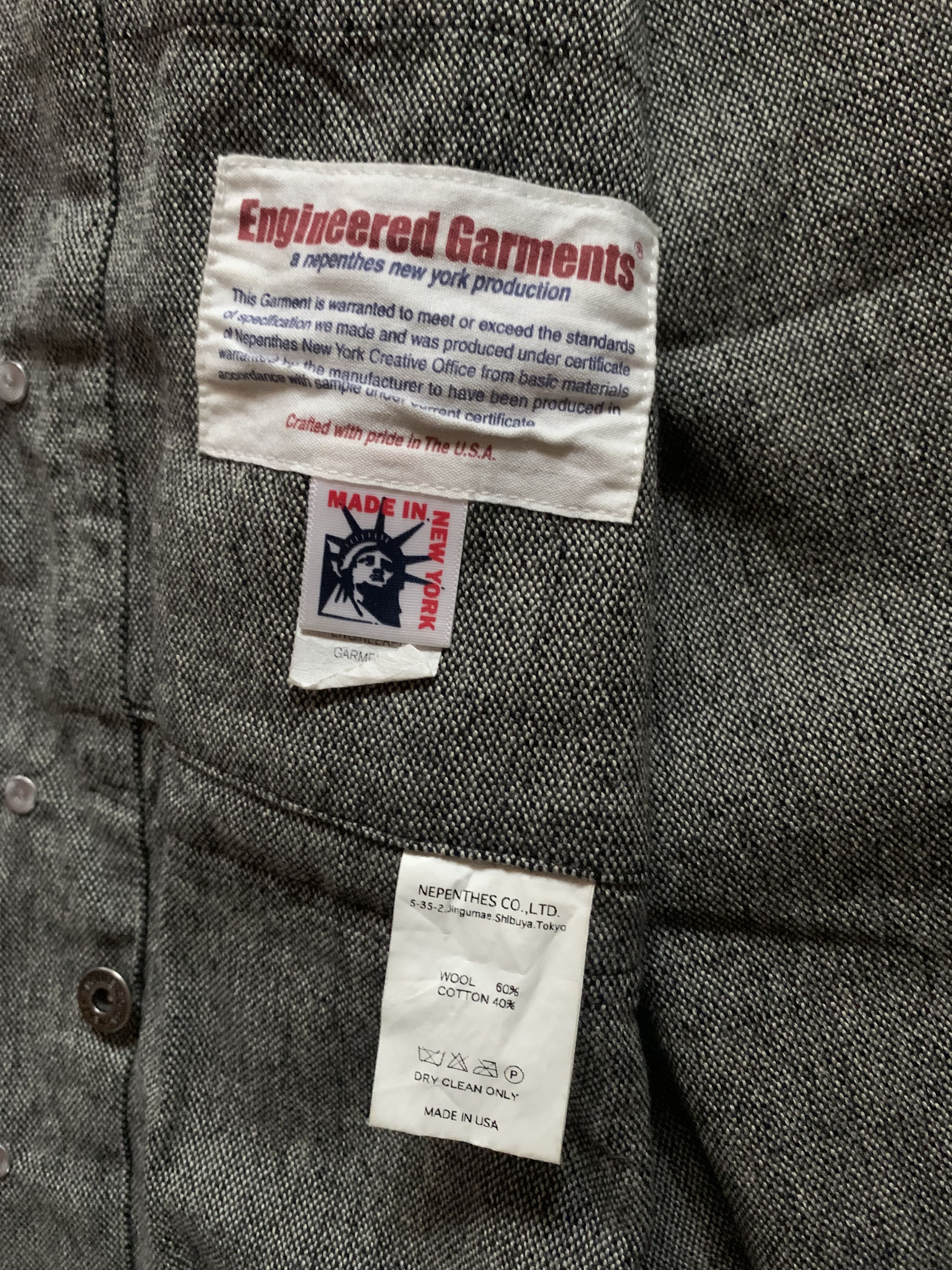 Engineered Garments Grey Worker Jacket Size US S / EU 44-46 / 1 - 4 Thumbnail