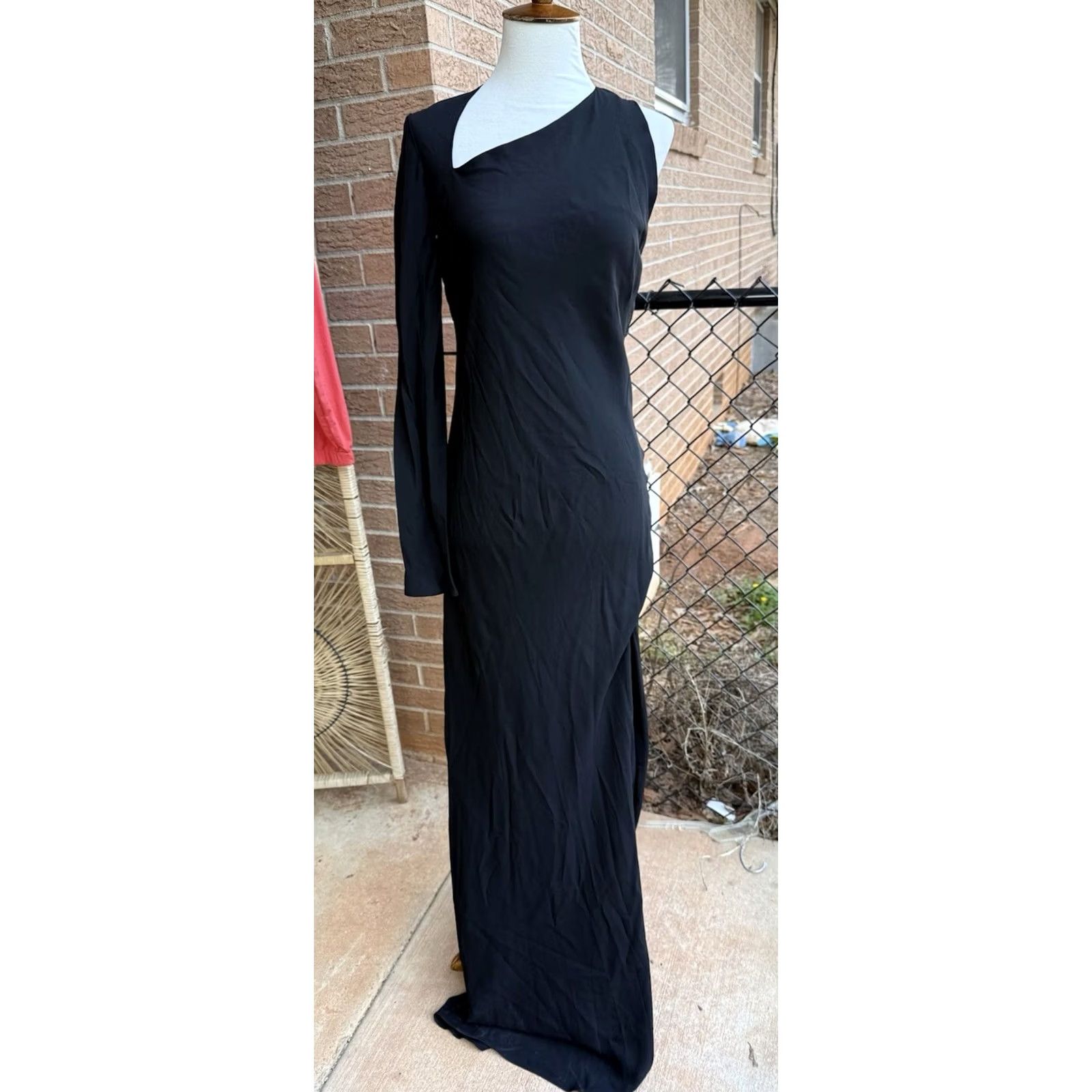 Vintage VINTAGE Michelle Mason Asymmetrical Gown Black Size 4 New With Tag Womens Dress Long A-Line Size S / US 4 / IT 40 - 5 Thumbnail