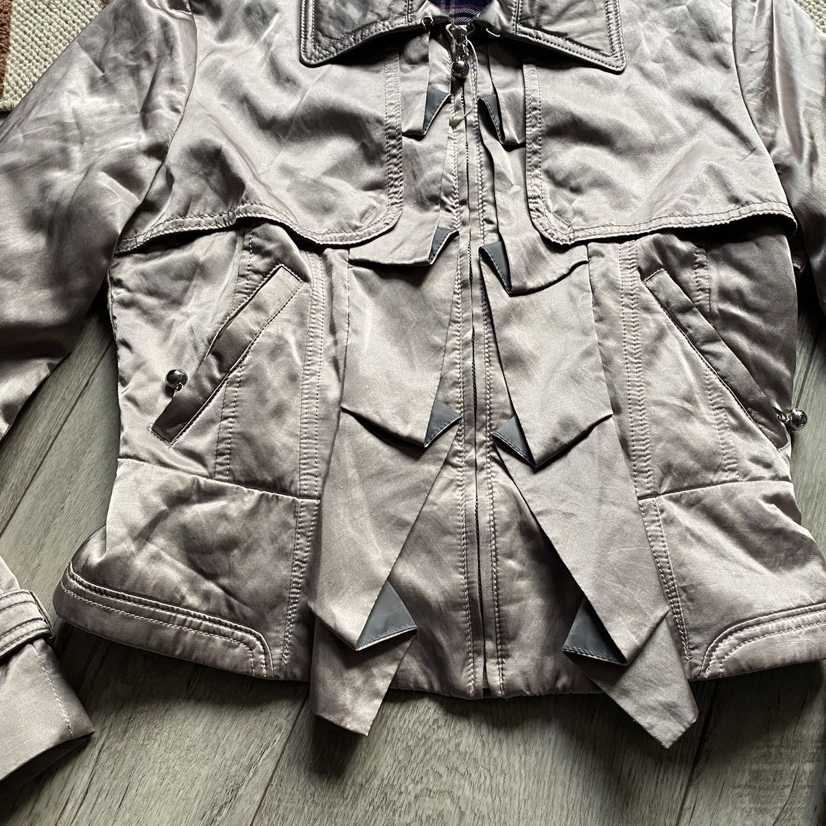 Costume National CNC COSTUME NATIONAL AVANT GARDE SILK JACKET Size S / US 4 / IT 40 - 3 Thumbnail