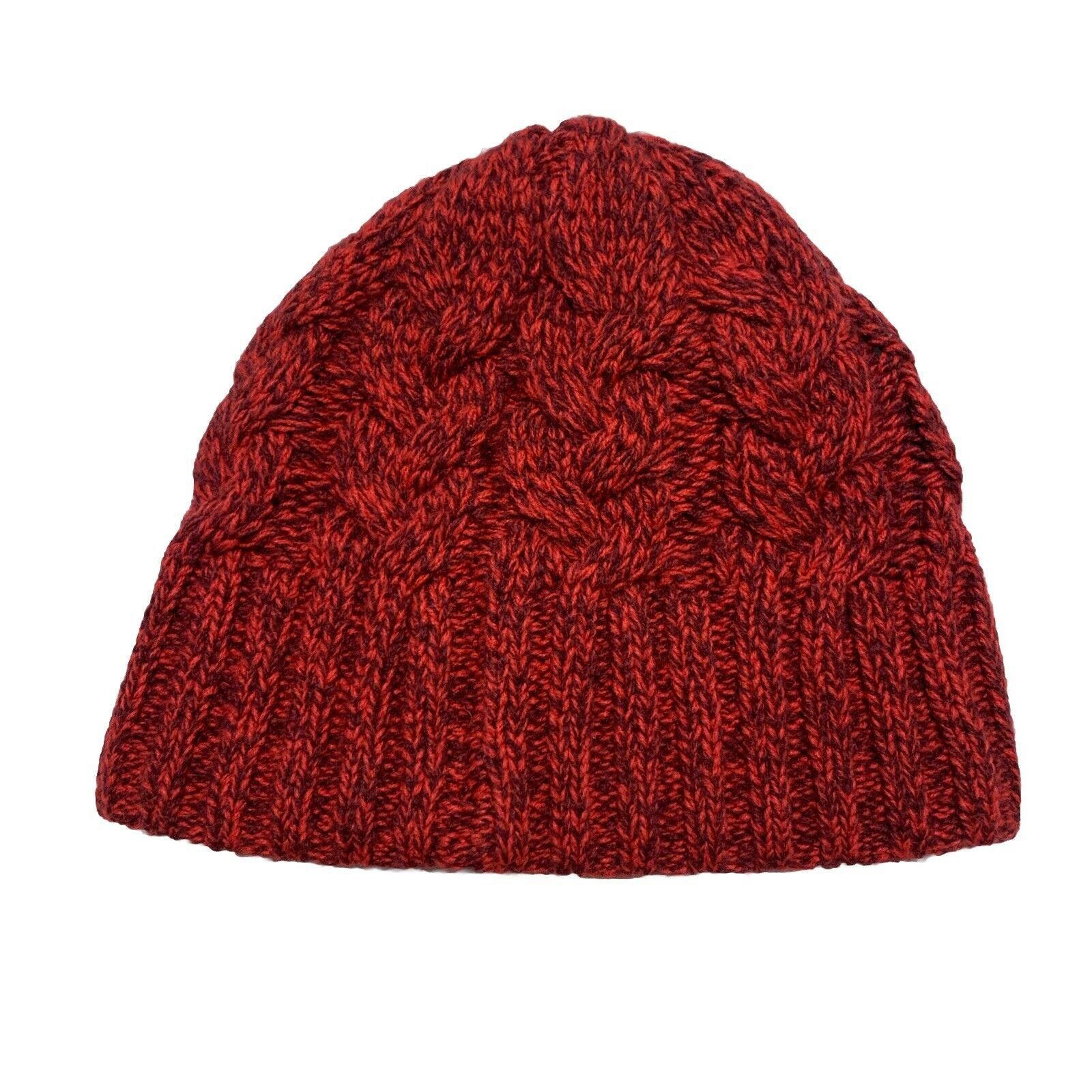 Under Armour Under Armour Cable Knit Beanie Fleece Lined Red Size ONE SIZE - 2 Thumbnail